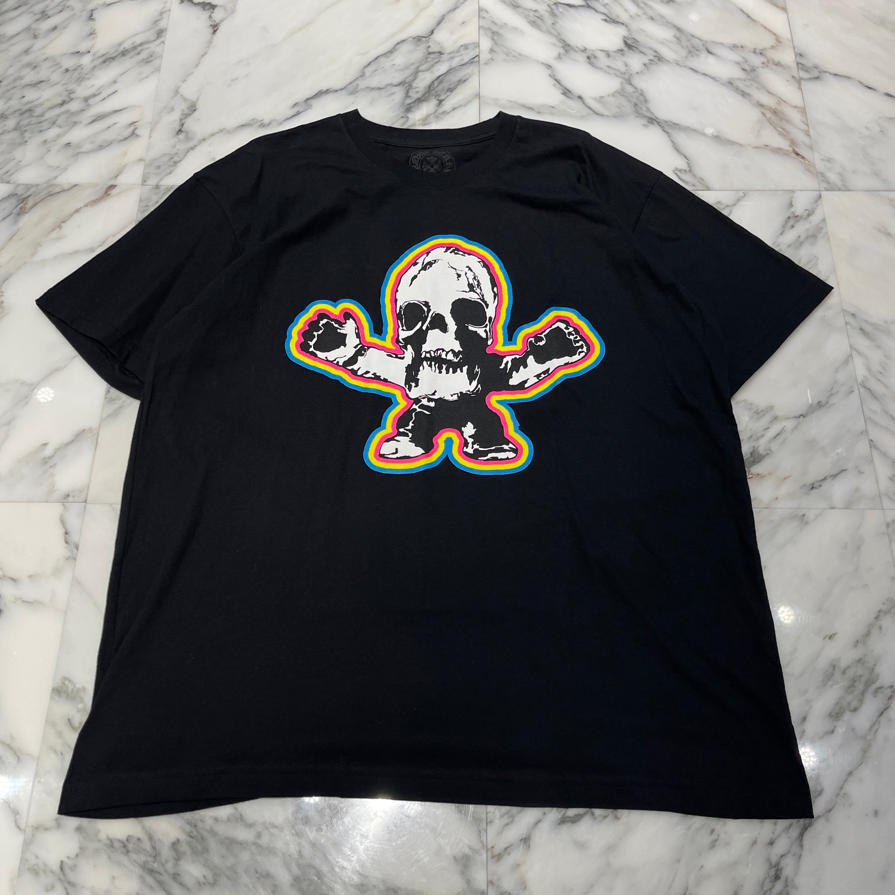 CHROME HEARTS 2024SS FOTI Rainbow Scroll Logo Tee Size XXL クロムハーツ フォティ レインボー スクロールロゴ Tシャツ サイズXXL