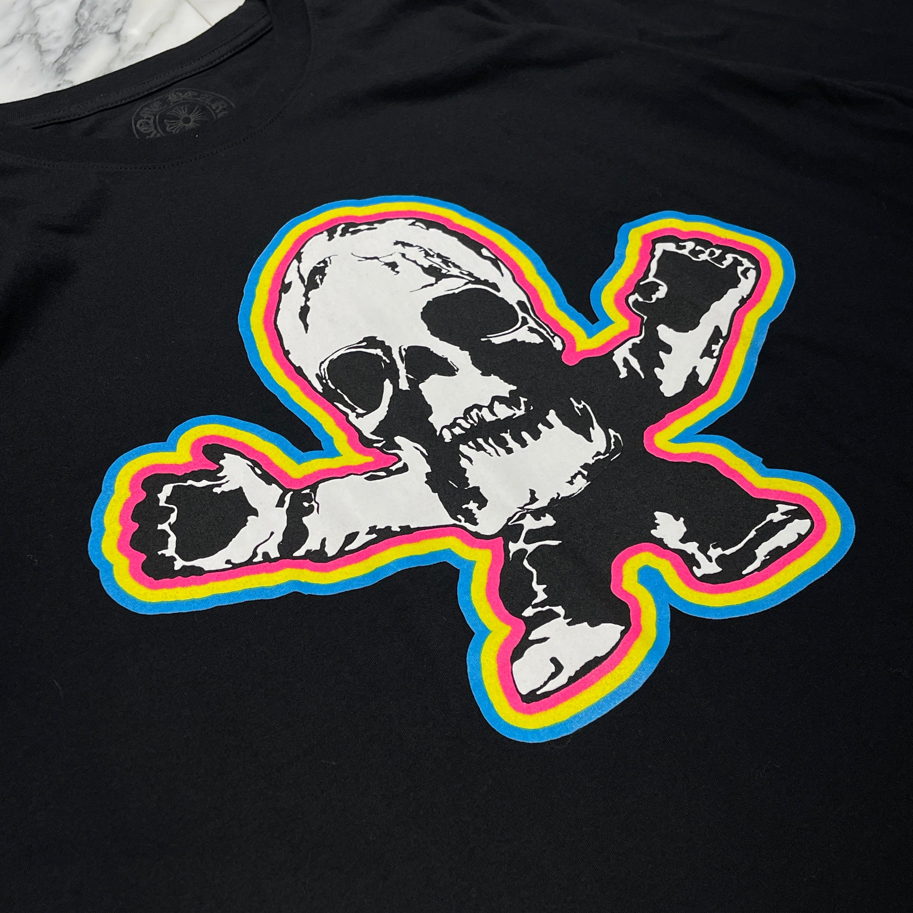 CHROME HEARTS 2024SS FOTI Rainbow Scroll Logo Tee Size XXL クロムハーツ フォティ レインボー スクロールロゴ Tシャツ サイズXXL