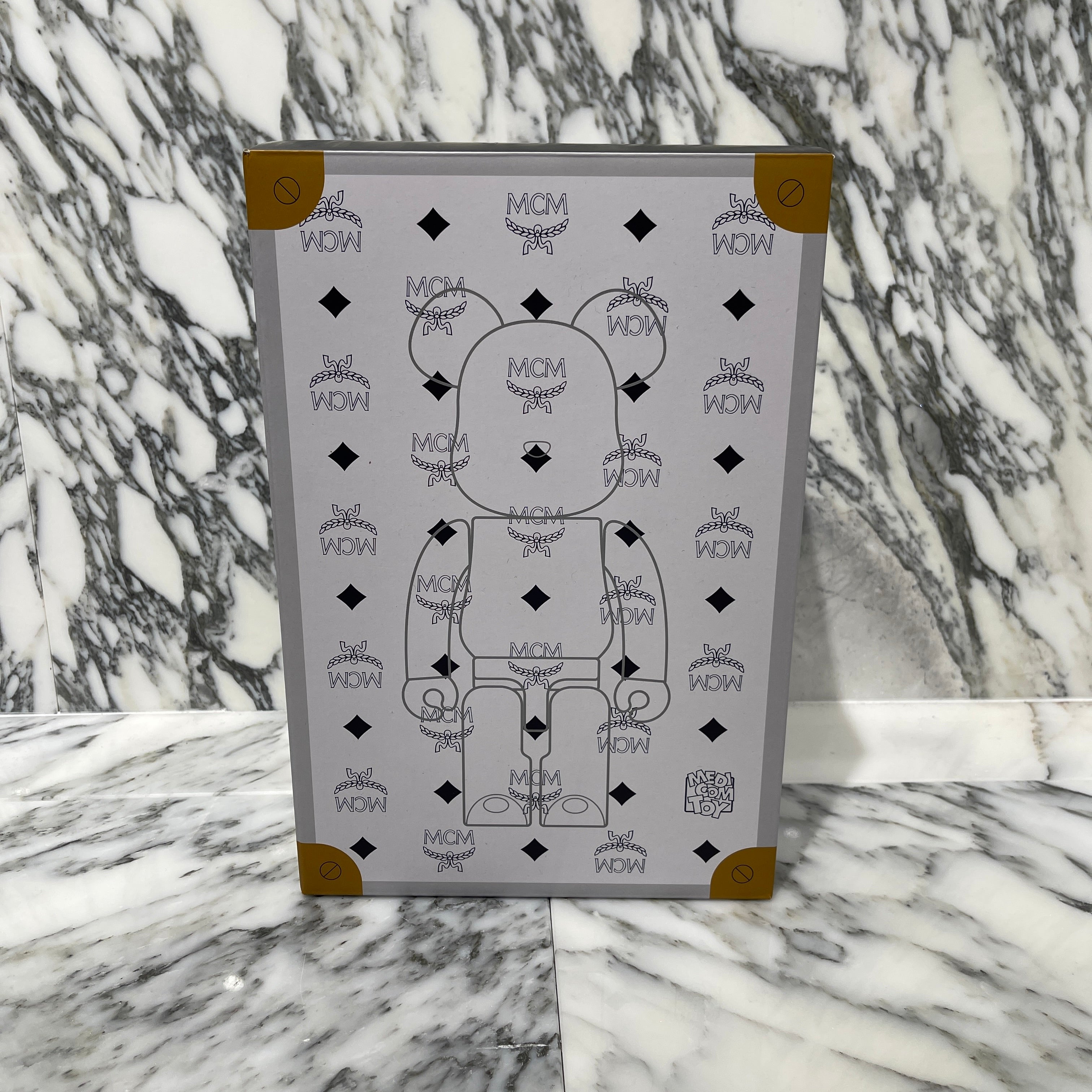 BE＠RBRICK × MCM 2024SS WHITE CHROME VER. 100％ & 400％ ベアブリック × エムシーエム ホワイトクロム バージョン 100％ & 400％