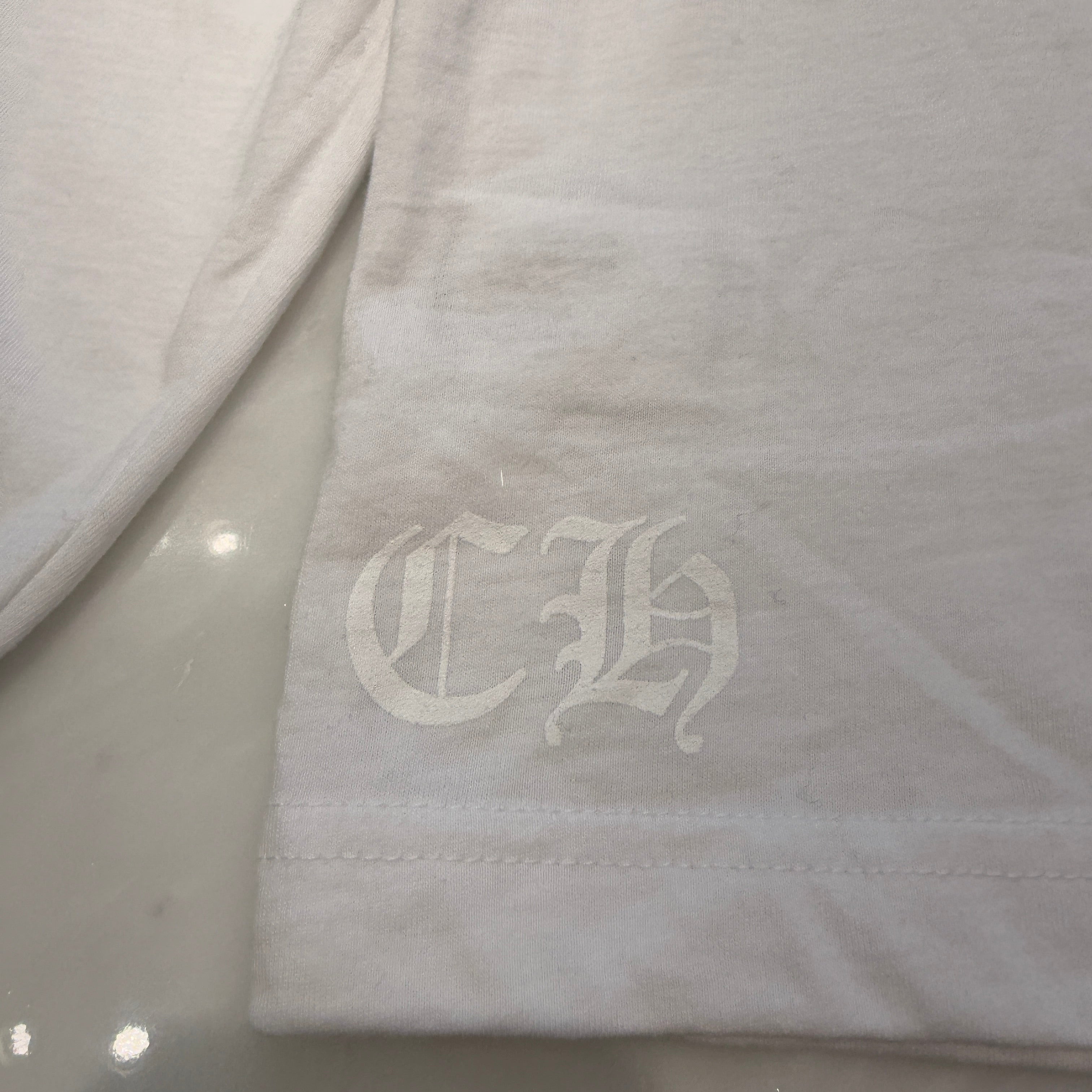 CHROME HEARTS Old English Neck Logo Neon Yellow Long Sleeve Tee Size L クロムハーツ オールドイングリッシュネックロゴネオンイエローロングスリーブTシャツ サイズL