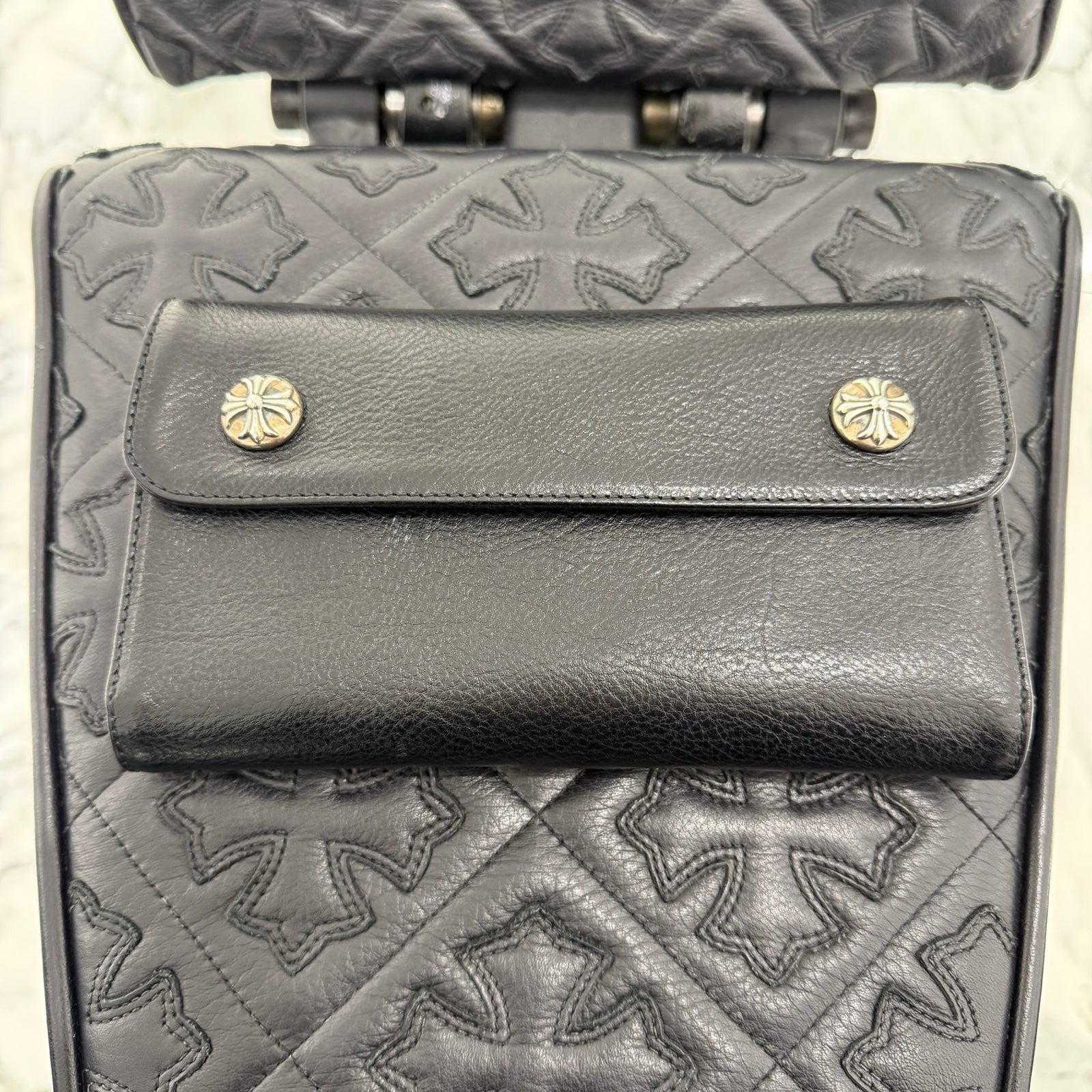 CHROME HEARTS Wave Cross Ball Wallet クロムハーツ ウェーブクロスボール ウォレット