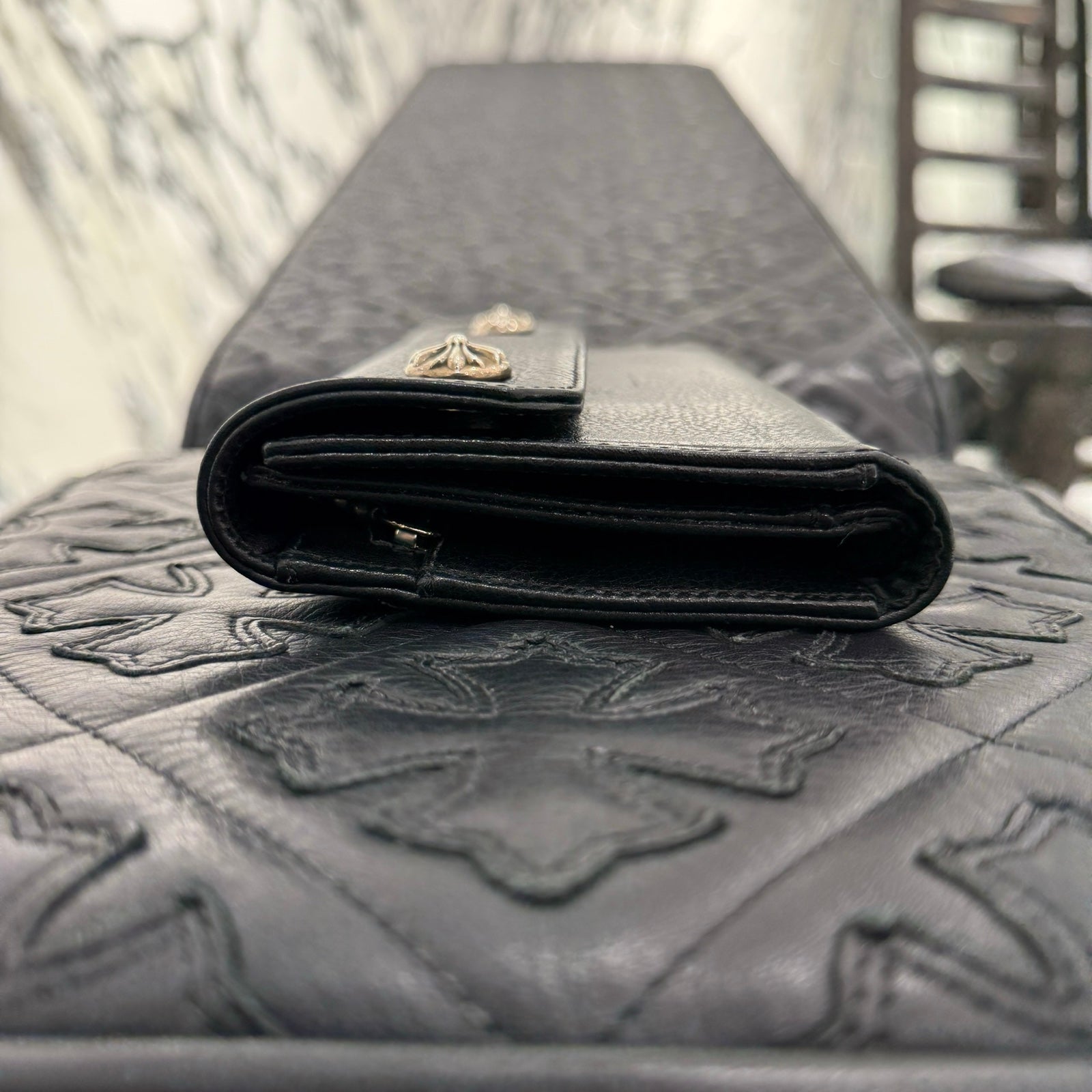 CHROME HEARTS Wave Cross Ball Wallet クロムハーツ ウェーブクロスボール ウォレット