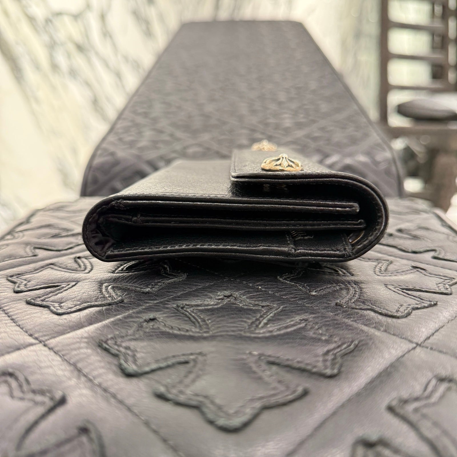 CHROME HEARTS Wave Cross Ball Wallet クロムハーツ ウェーブクロスボール ウォレット