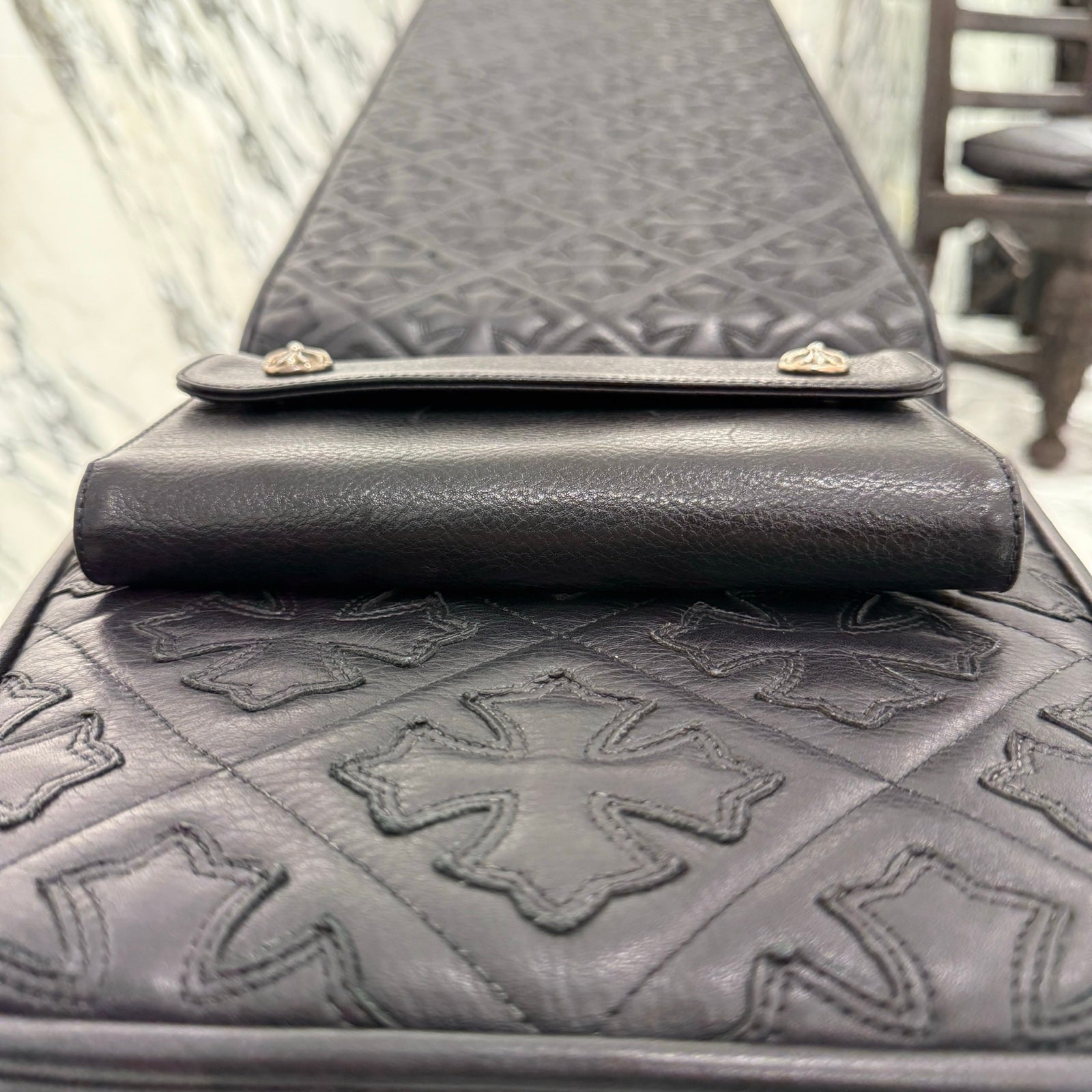 CHROME HEARTS Wave Cross Ball Wallet クロムハーツ ウェーブクロスボール ウォレット