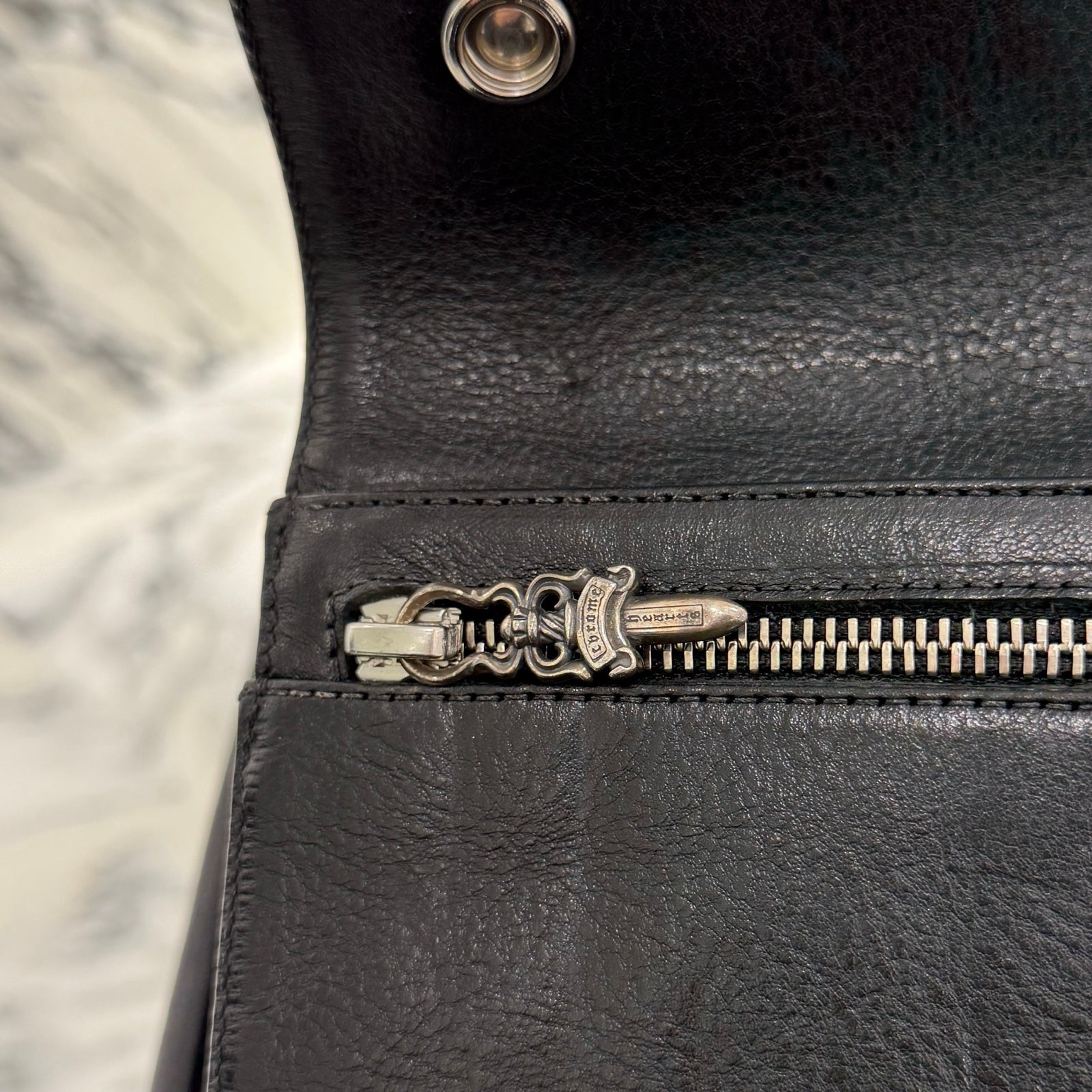 CHROME HEARTS Wave Cross Ball Wallet クロムハーツ ウェーブクロスボール ウォレット