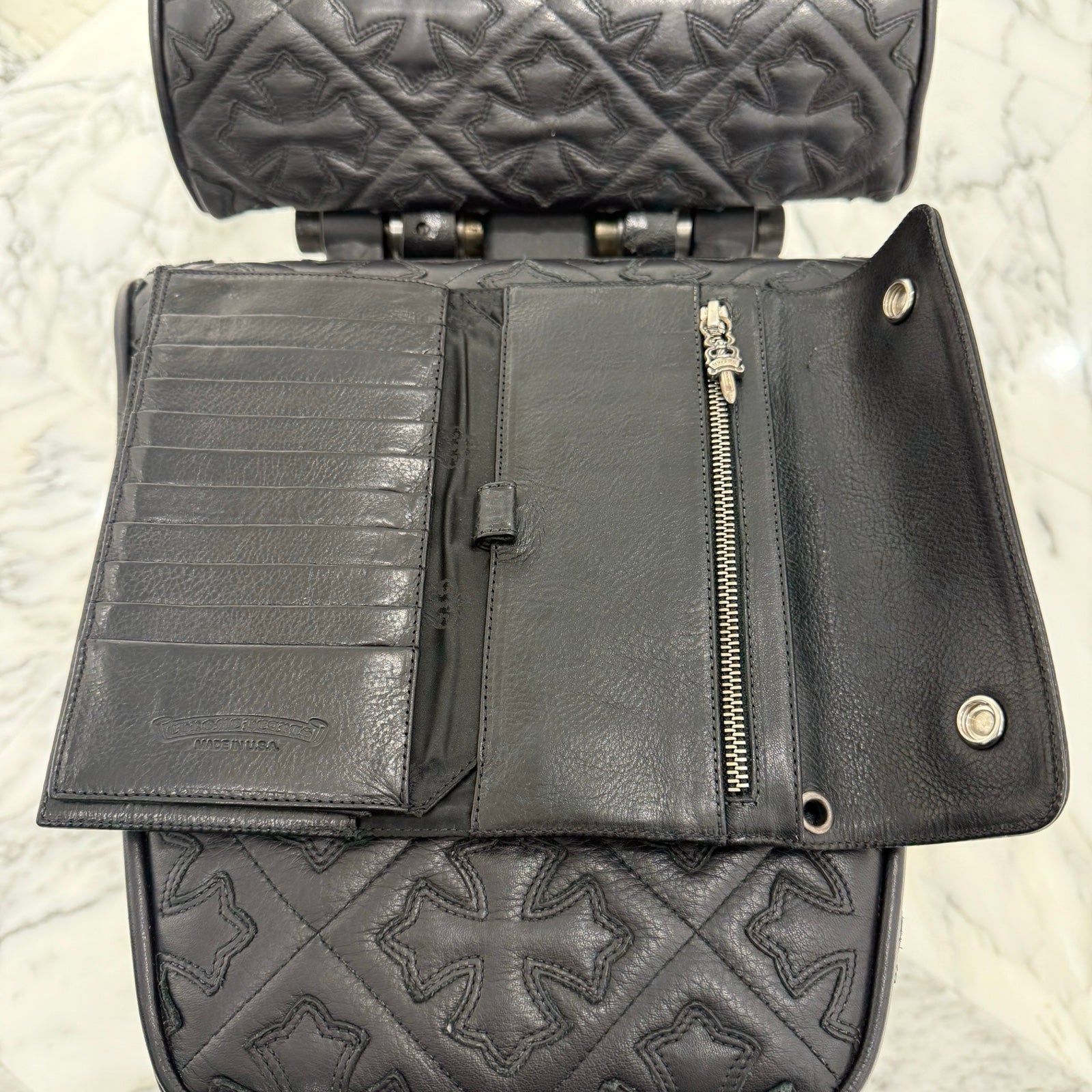 CHROME HEARTS Wave Cross Ball Wallet クロムハーツ ウェーブクロスボール ウォレット