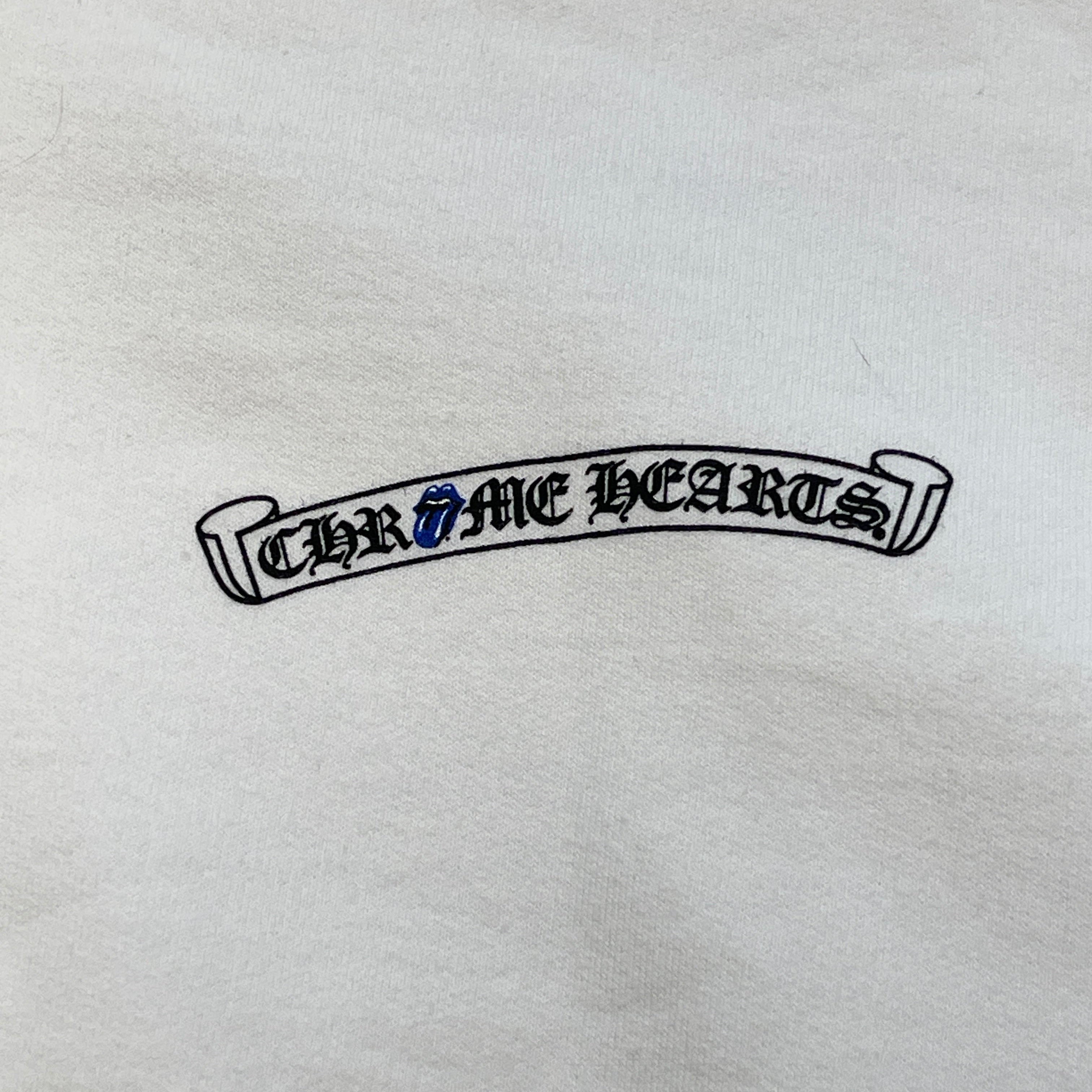 CHROME HEARTS × The Rolling Stones Lip And Tongue Pullover Hoodie Size S クロムハーツ × ローリングストーンズ リップアンドタン プルオーバー フーディ サイズS