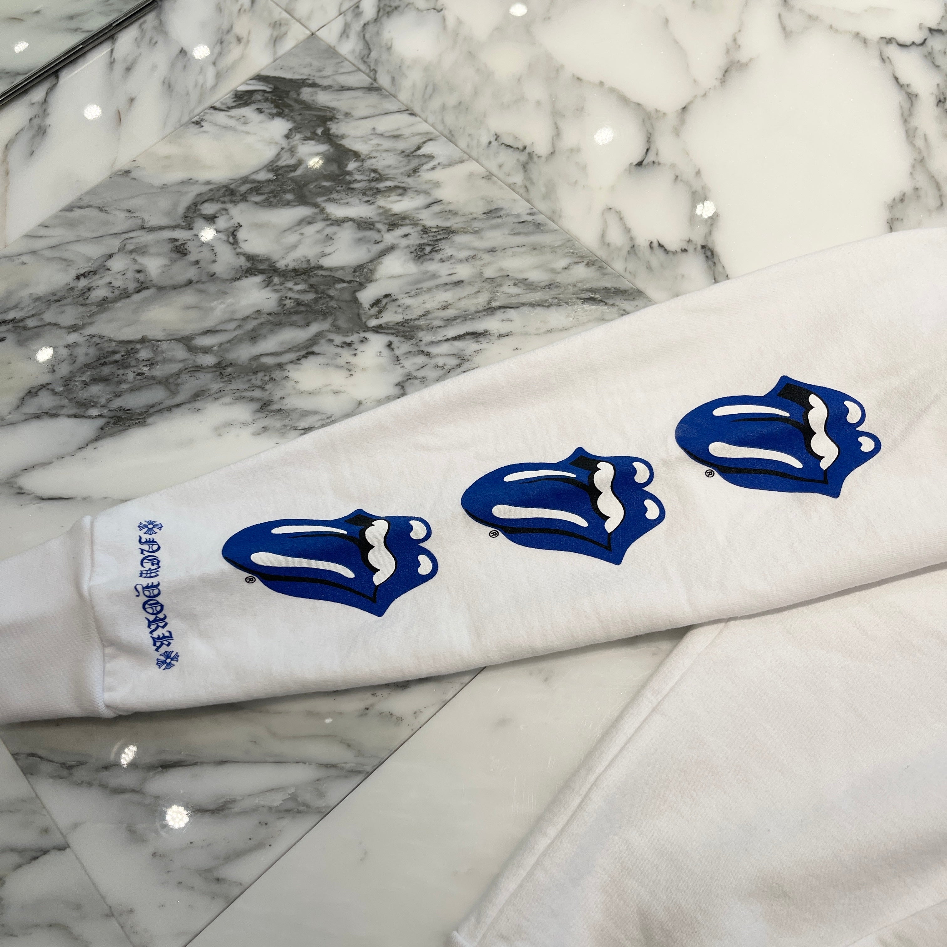 CHROME HEARTS × The Rolling Stones Lip And Tongue Pullover Hoodie Size S クロムハーツ × ローリングストーンズ リップアンドタン プルオーバー フーディ サイズS