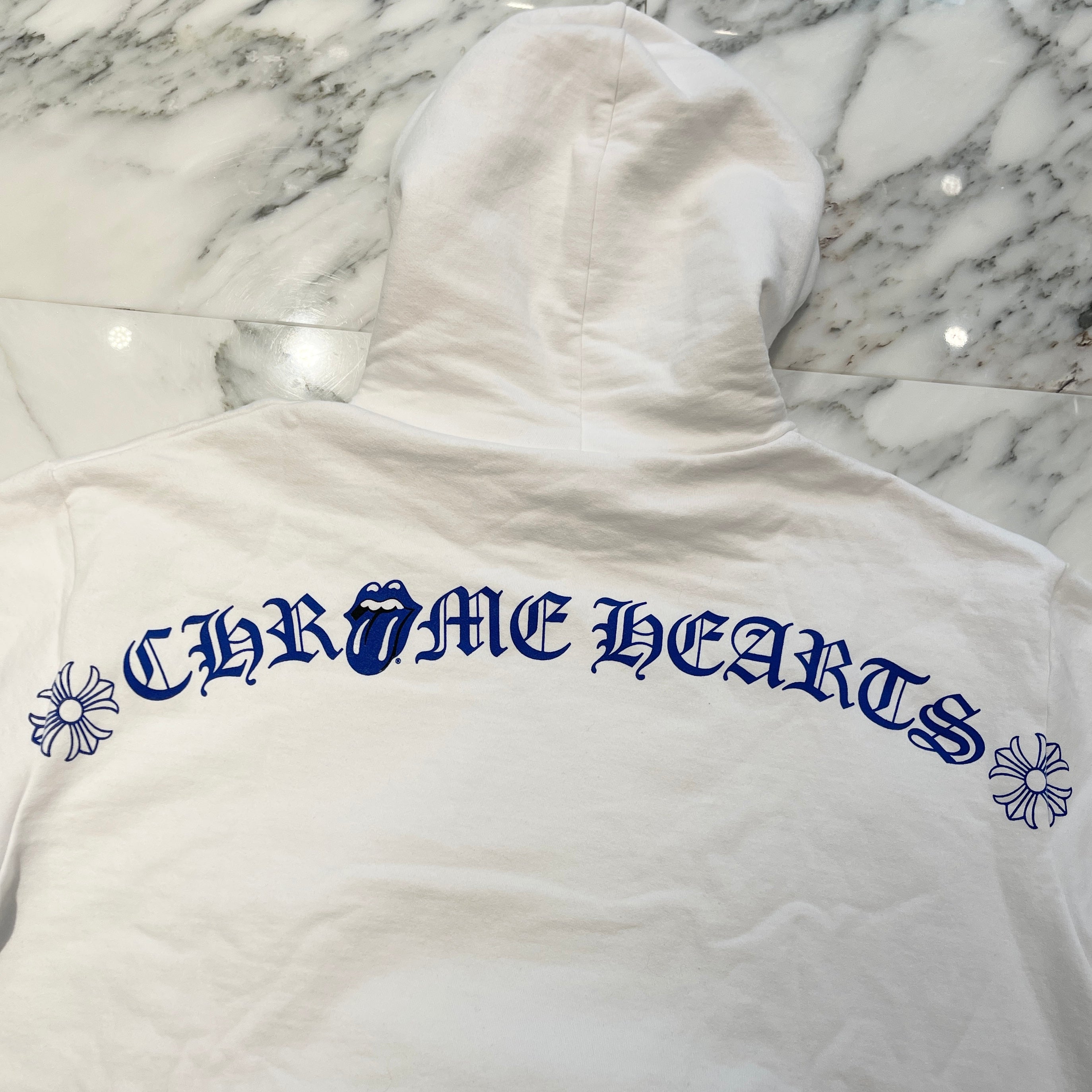 CHROME HEARTS × The Rolling Stones Lip And Tongue Pullover Hoodie Size S クロムハーツ × ローリングストーンズ リップアンドタン プルオーバー フーディ サイズS