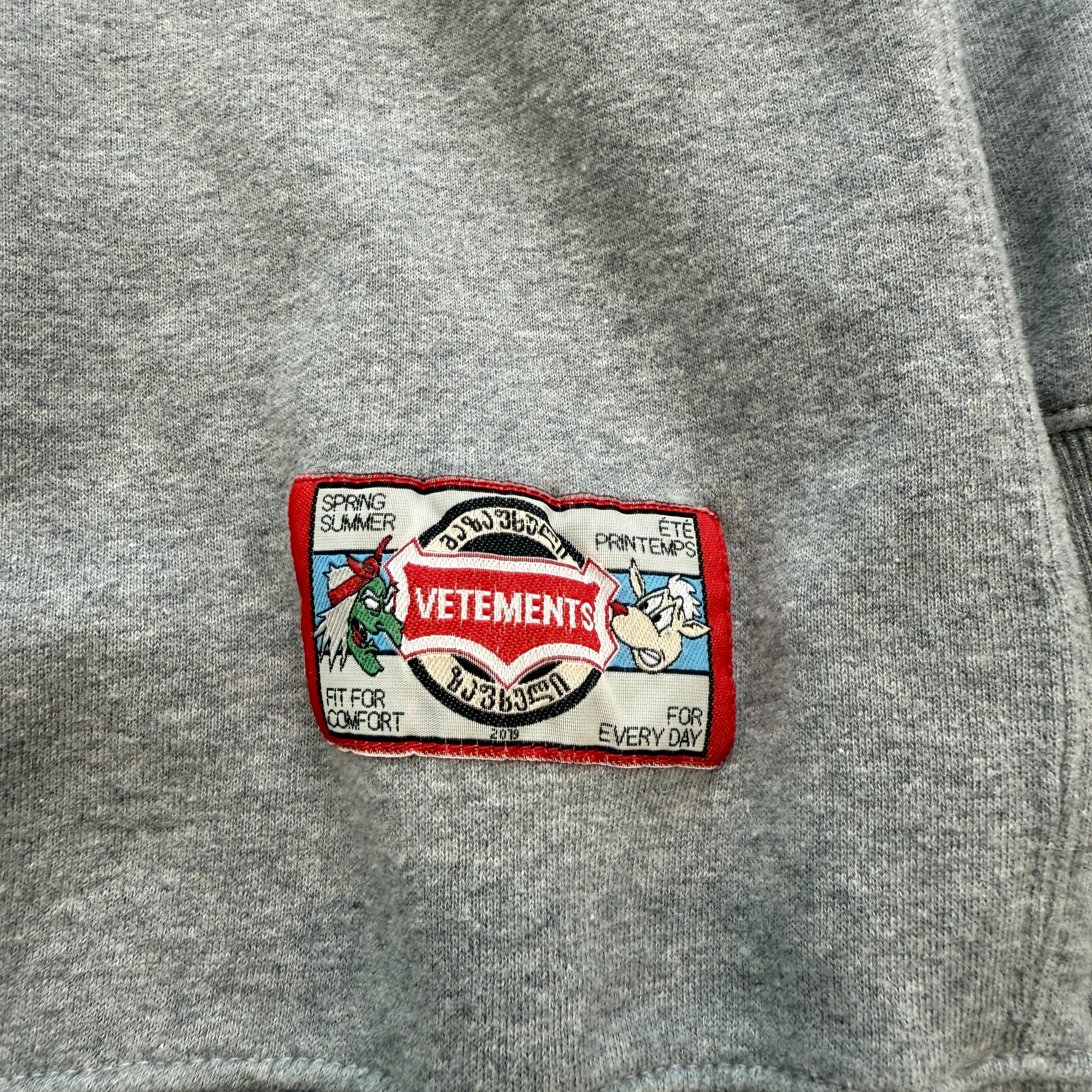 VETEMENTS 2019SS Cartoon Pullover Hoodie USS197010 Size M ヴェトモン カートゥーン プルオーバーフーディー サイズM