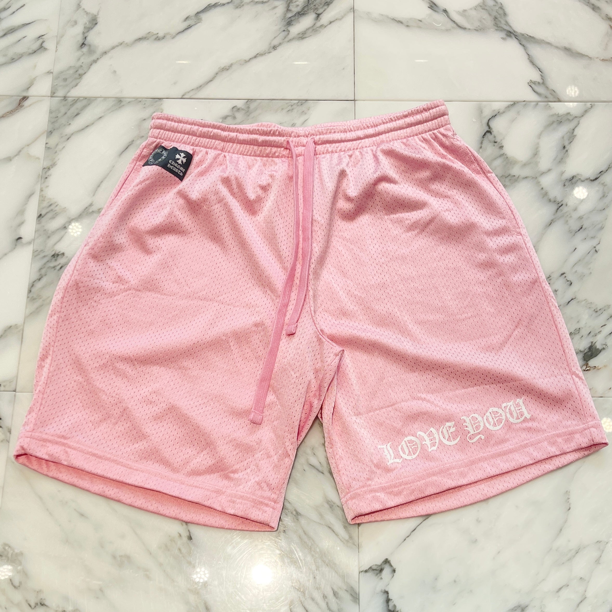 CHROME HEARTS Mesh Varsity Shorts "I LOVE YOU" Size L クロムハーツ メッシュ バーシティ ショート "I LOVE YOU" サイズL