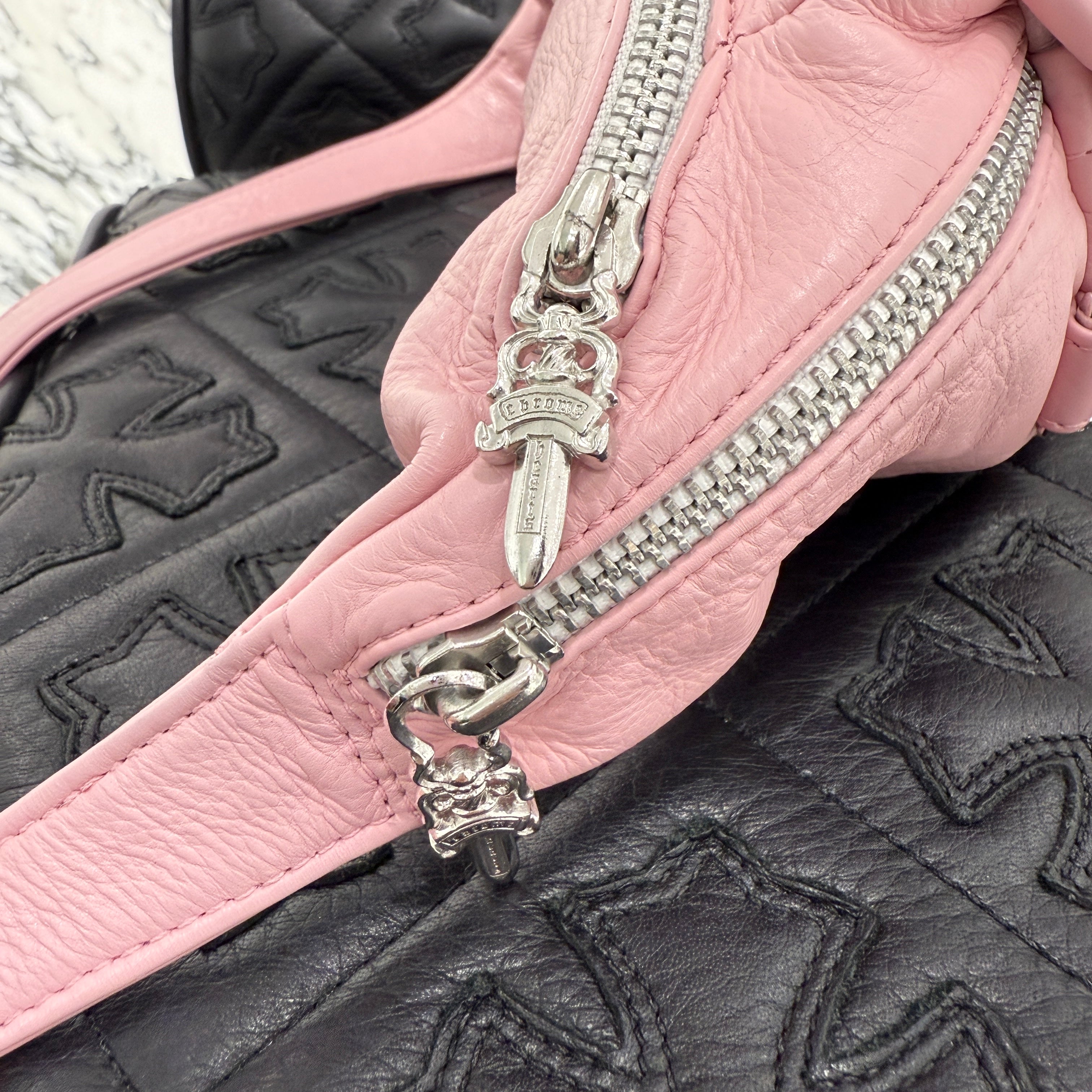 CHROME HEARTS 1 SNAT PACK Mini LEATHER WAIST BAG クロムハーツ 1スナットパック ミニ レザーウェストバッグ