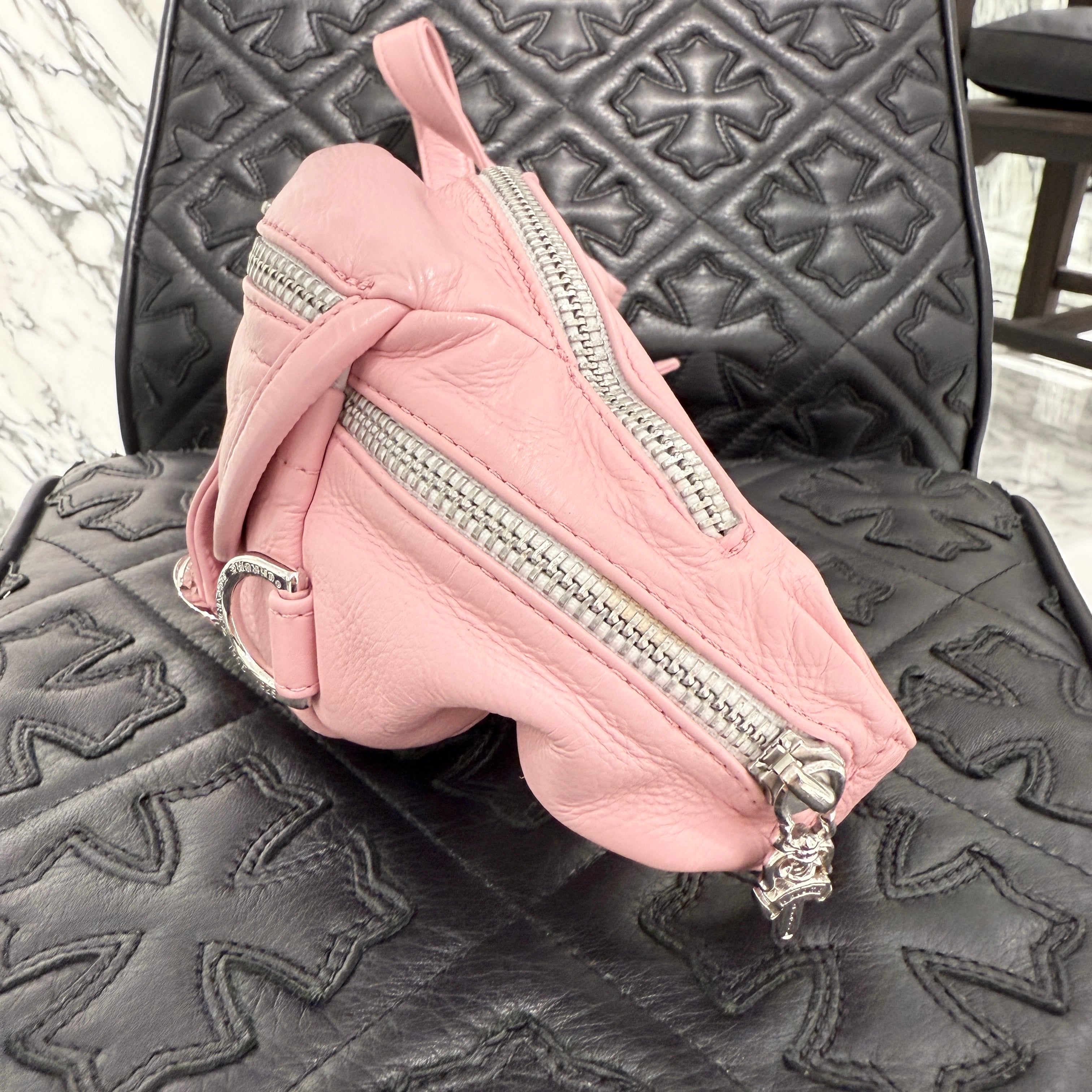 CHROME HEARTS 1 SNAT PACK Mini LEATHER WAIST BAG クロムハーツ 1スナットパック ミニ レザーウェストバッグ