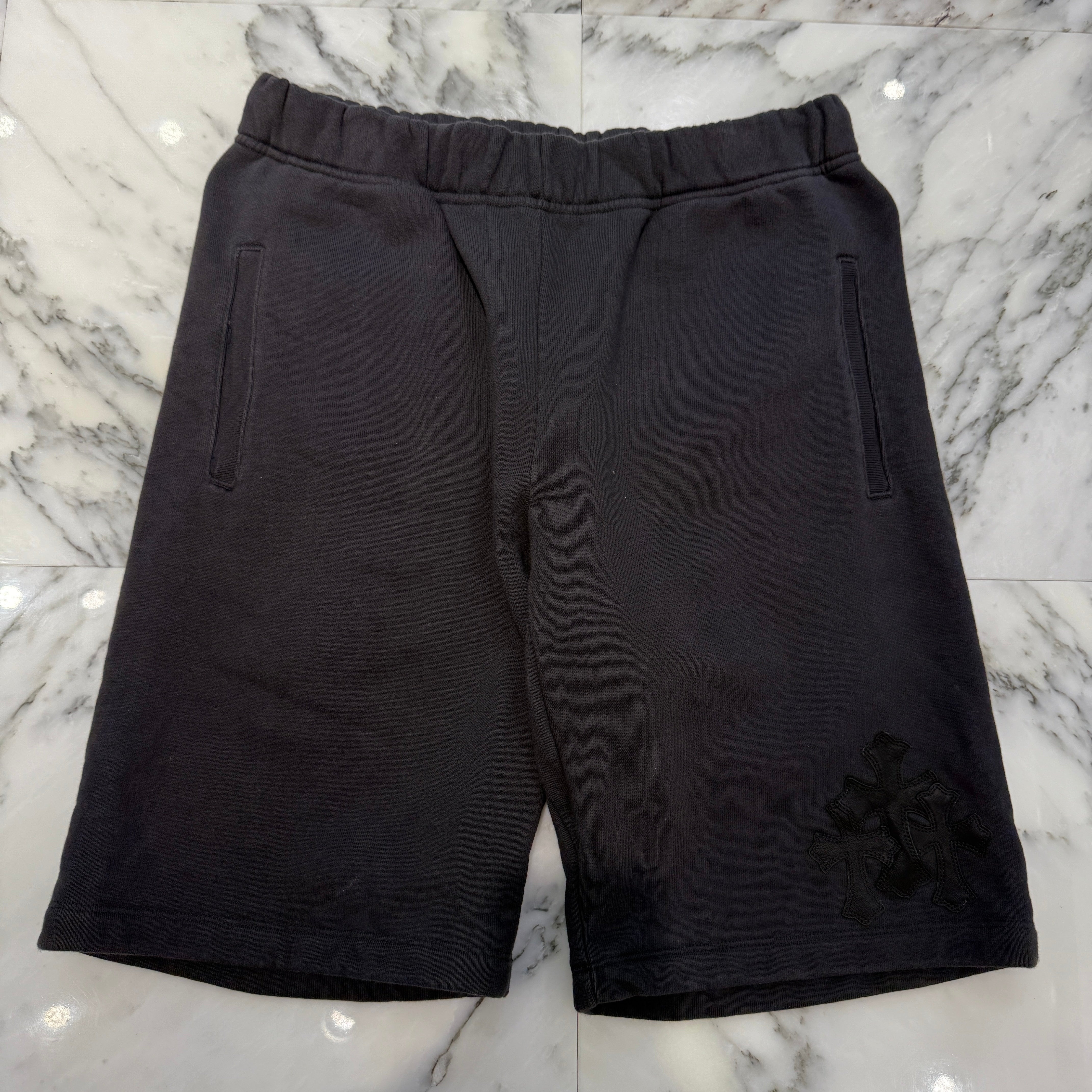 CHROME HEARTS Y NOT 3 Cemetery Cross Patch Sweat Shorts Size M クロムハーツ ワイノット 3セメタリークロスパッチ スウェットショーツ サイズM