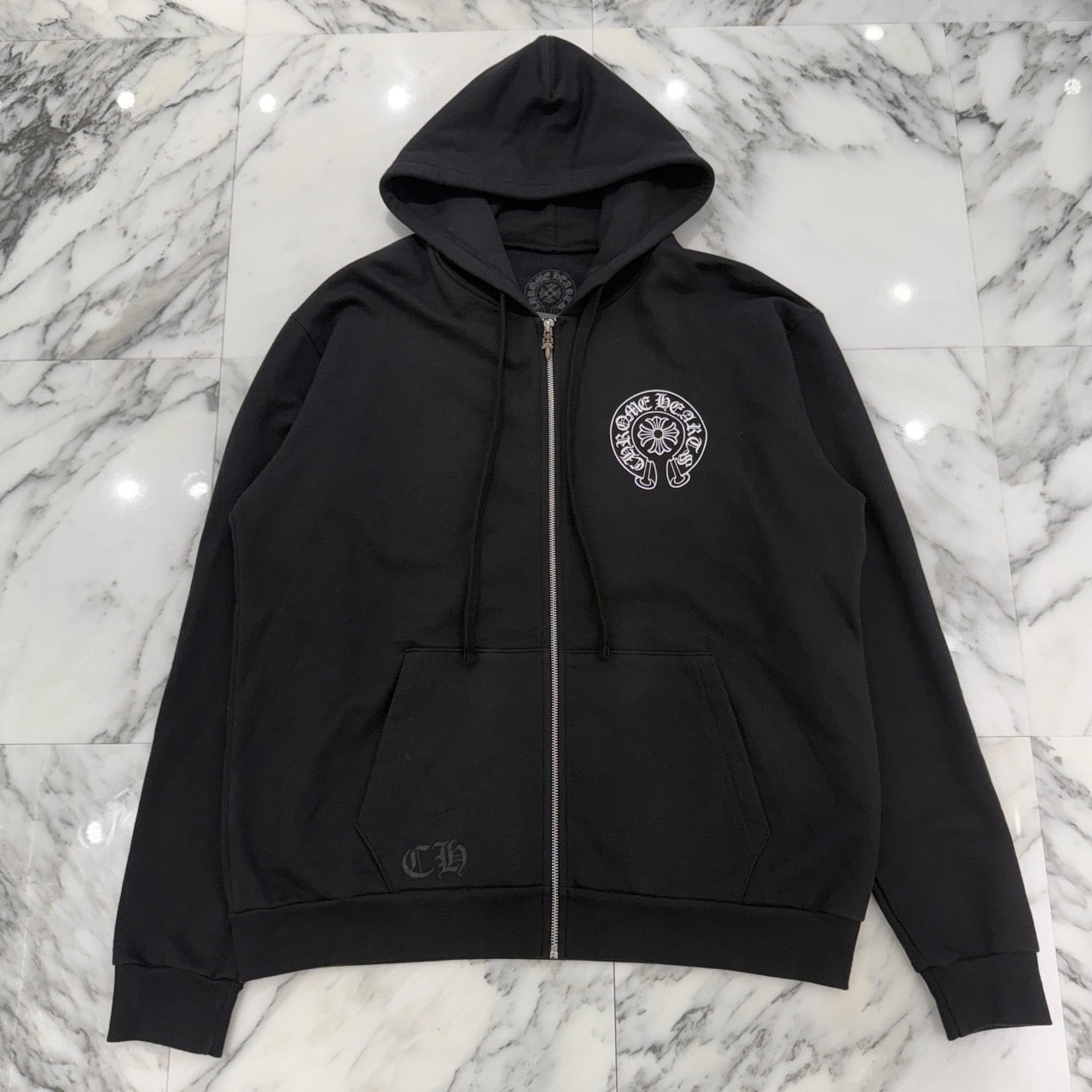 CHROME HEARTS Hong Kong Limited Horseshoe Zip Up Hoodie Size L クロムハーツ 香港限定 ホースシュー ジップアップフーディ サイズL