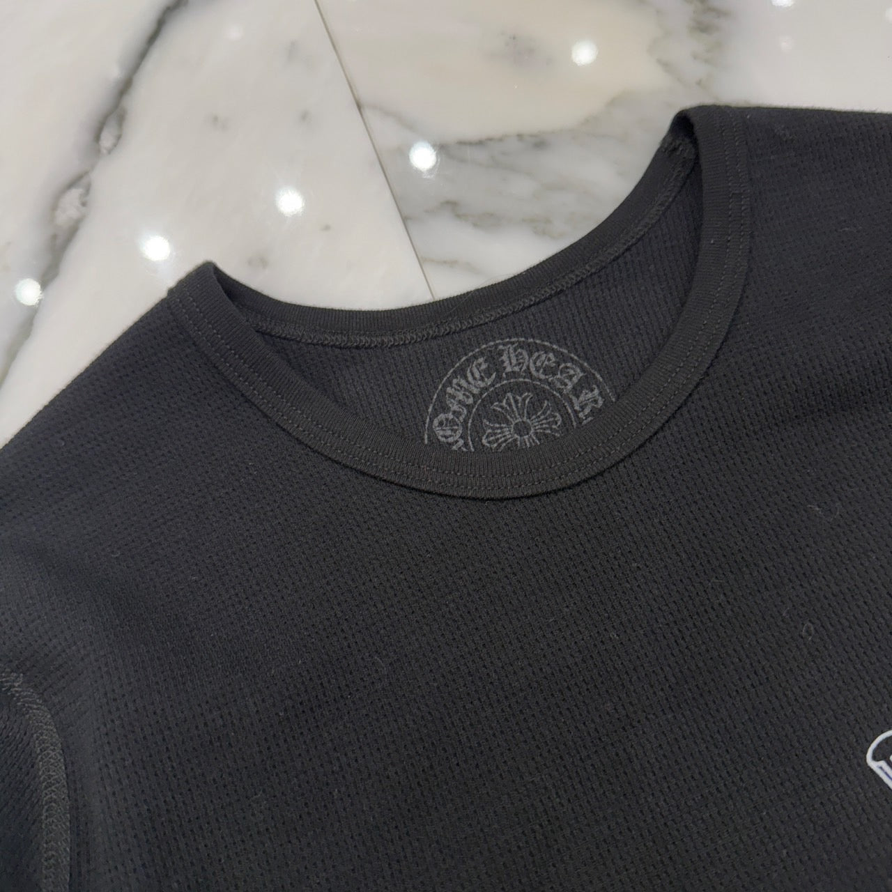 CHROME HEARTS 2025SS Scroll Label Arm Logo Print Thermal Long Sleeve Tee Size L クロムハーツ スクロールラベル アームロゴプリント  サーマル ロングスリーブ Tシャツ サイズL