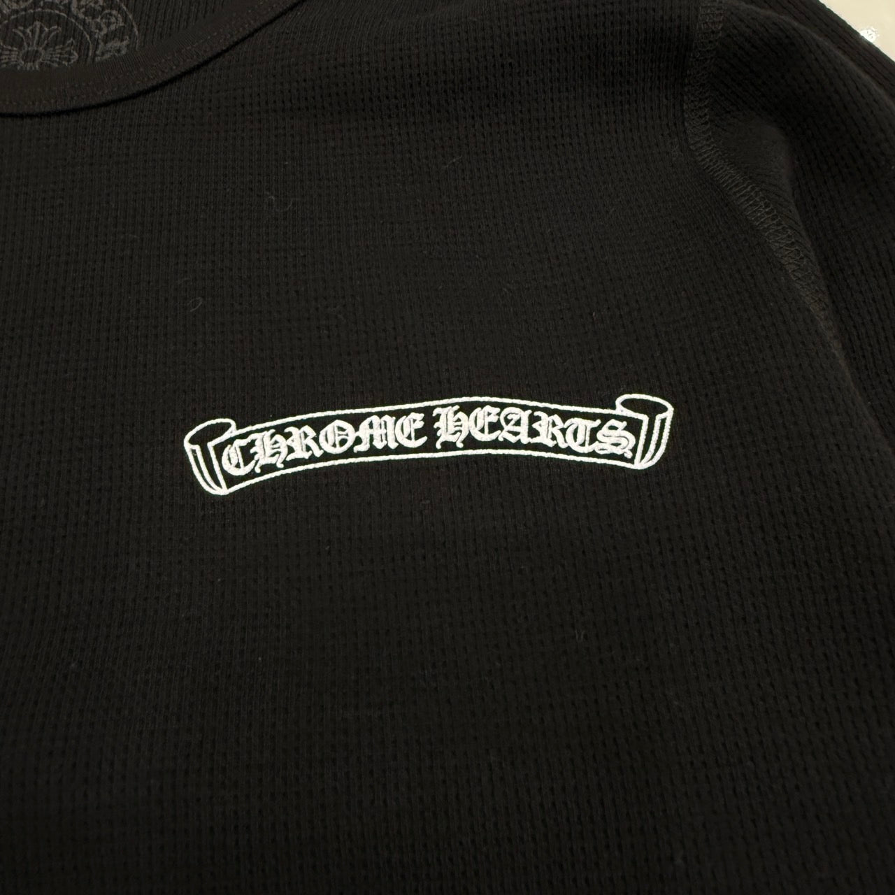 CHROME HEARTS 2025SS Scroll Label Arm Logo Print Thermal Long Sleeve Tee Size L クロムハーツ スクロールラベル アームロゴプリント  サーマル ロングスリーブ Tシャツ サイズL