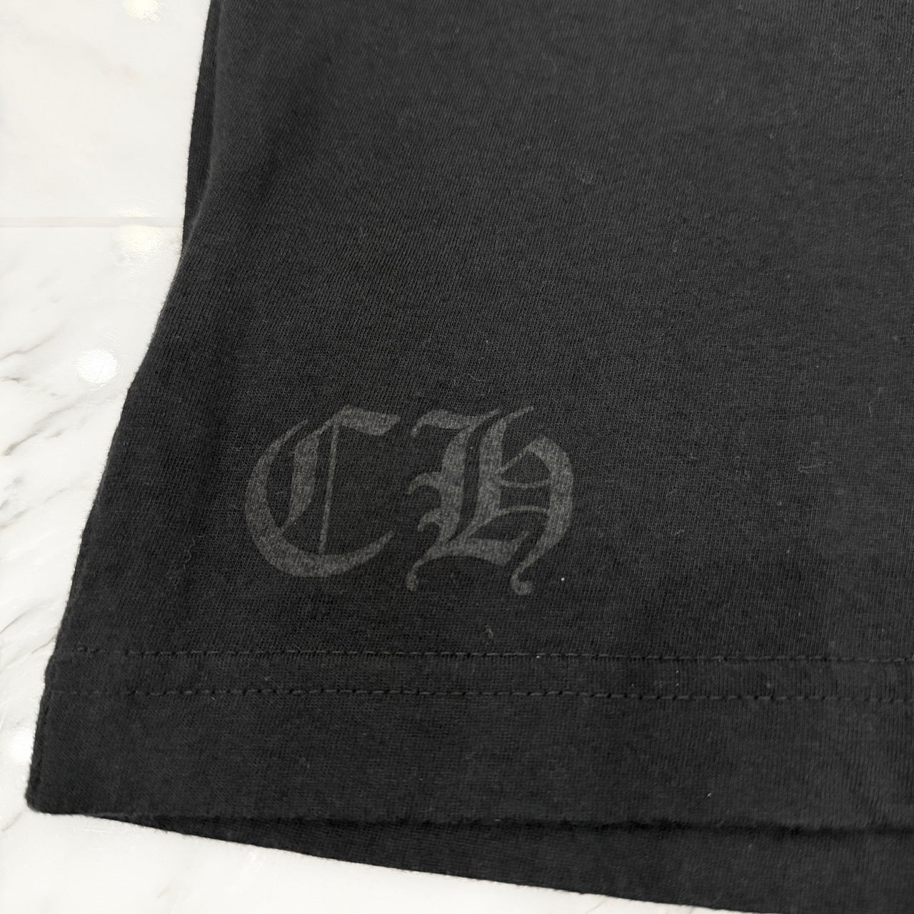 CHROME HEARTS ×The Rolling Stones 2024SS Lip Tan Neck Logo Tee Size L クロムハーツ × ローリングストーンズ リップ&タン ネックロゴ Tシャツ サイズL