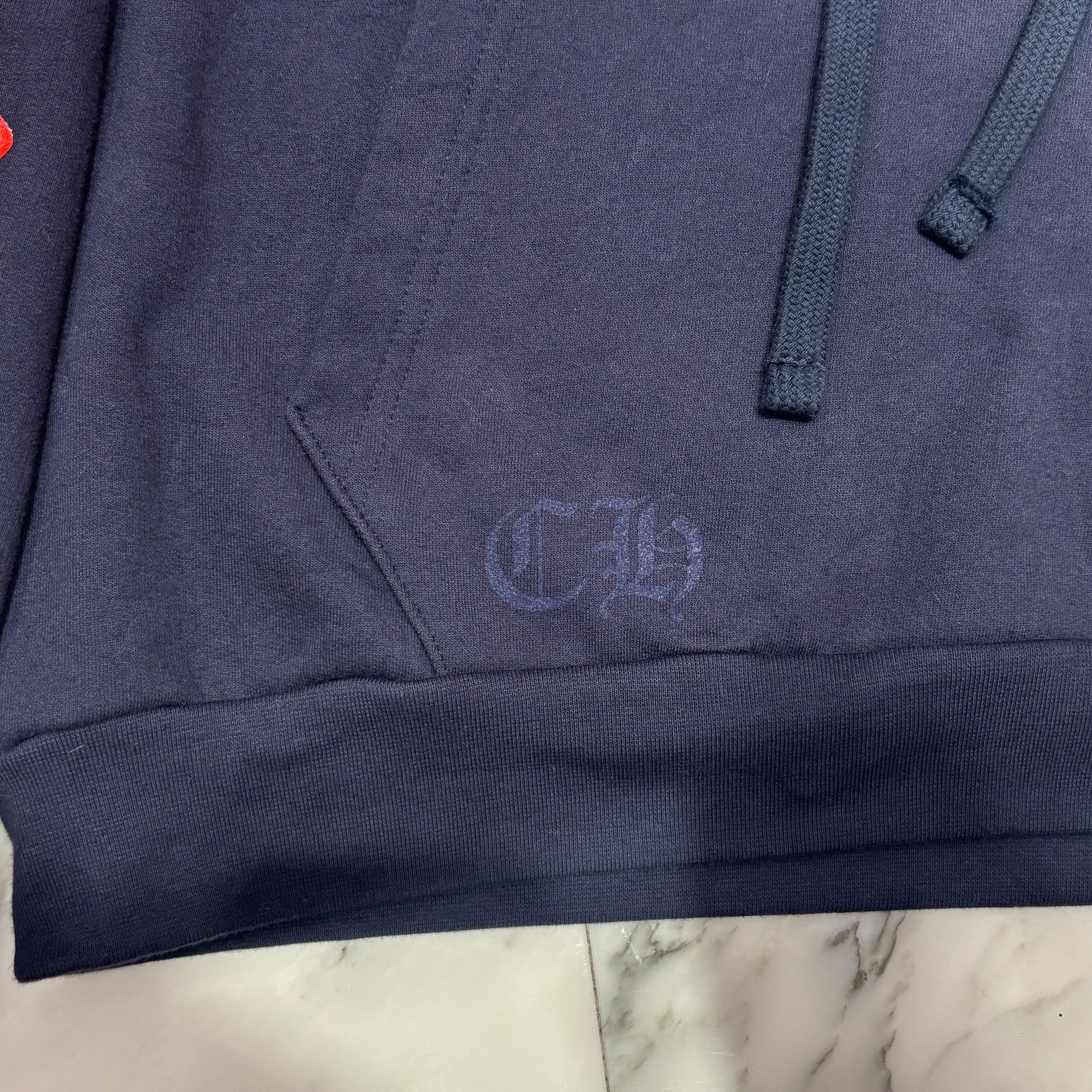 CHROME HEARTS 2025SS Floral Cross Horseshoe Pullover Hoodie Size L クロムハーツ フローラルクロス ホースシュー プルオーバーフーディーサイズL