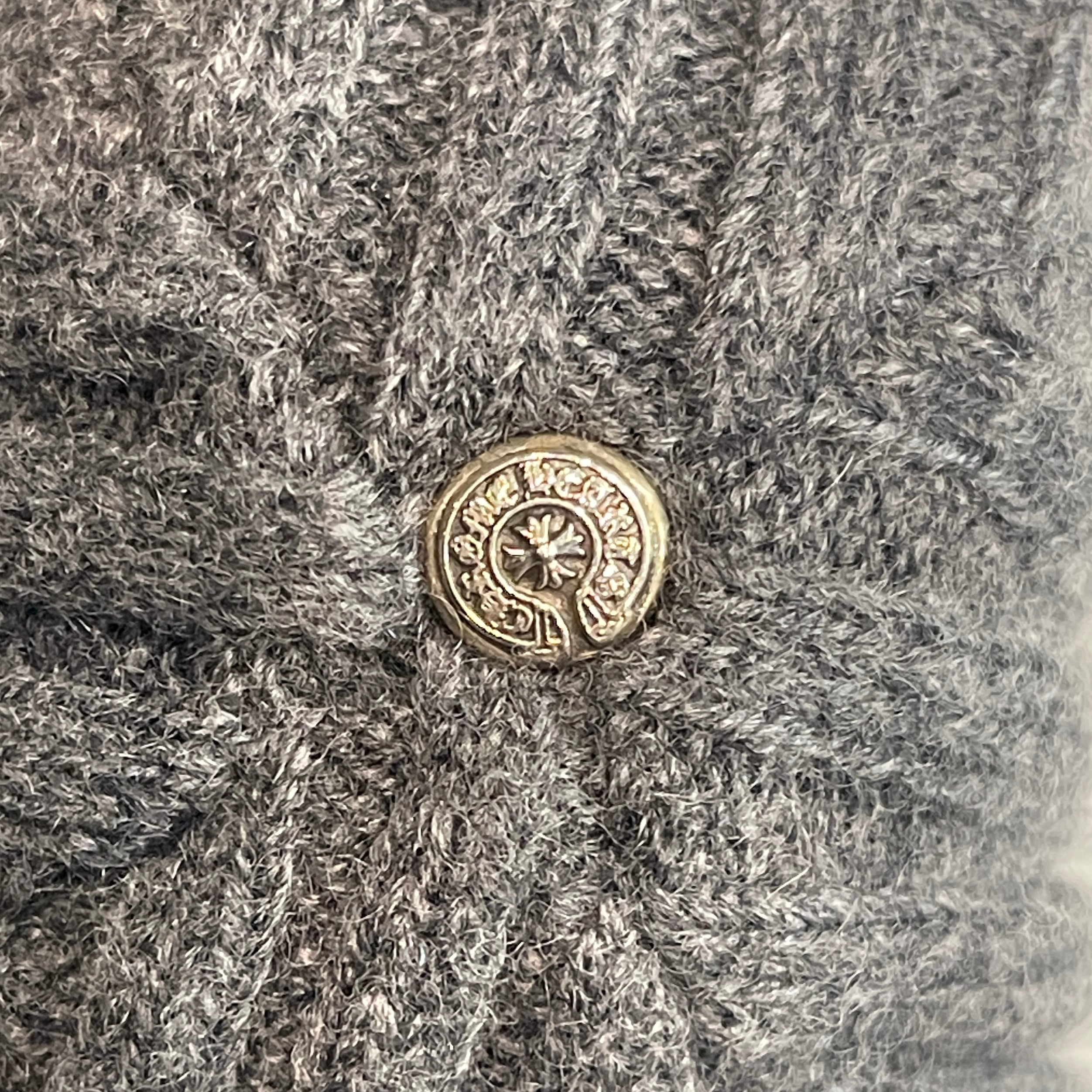 CHROME HEARTS Cashmere 1 Cross Leather Patch Beanie Size ONE SIZE（22cm） クロムハーツ カシミヤ 1 クロス レザーパッチ ビーニー サイズONE SIZE（22cm）