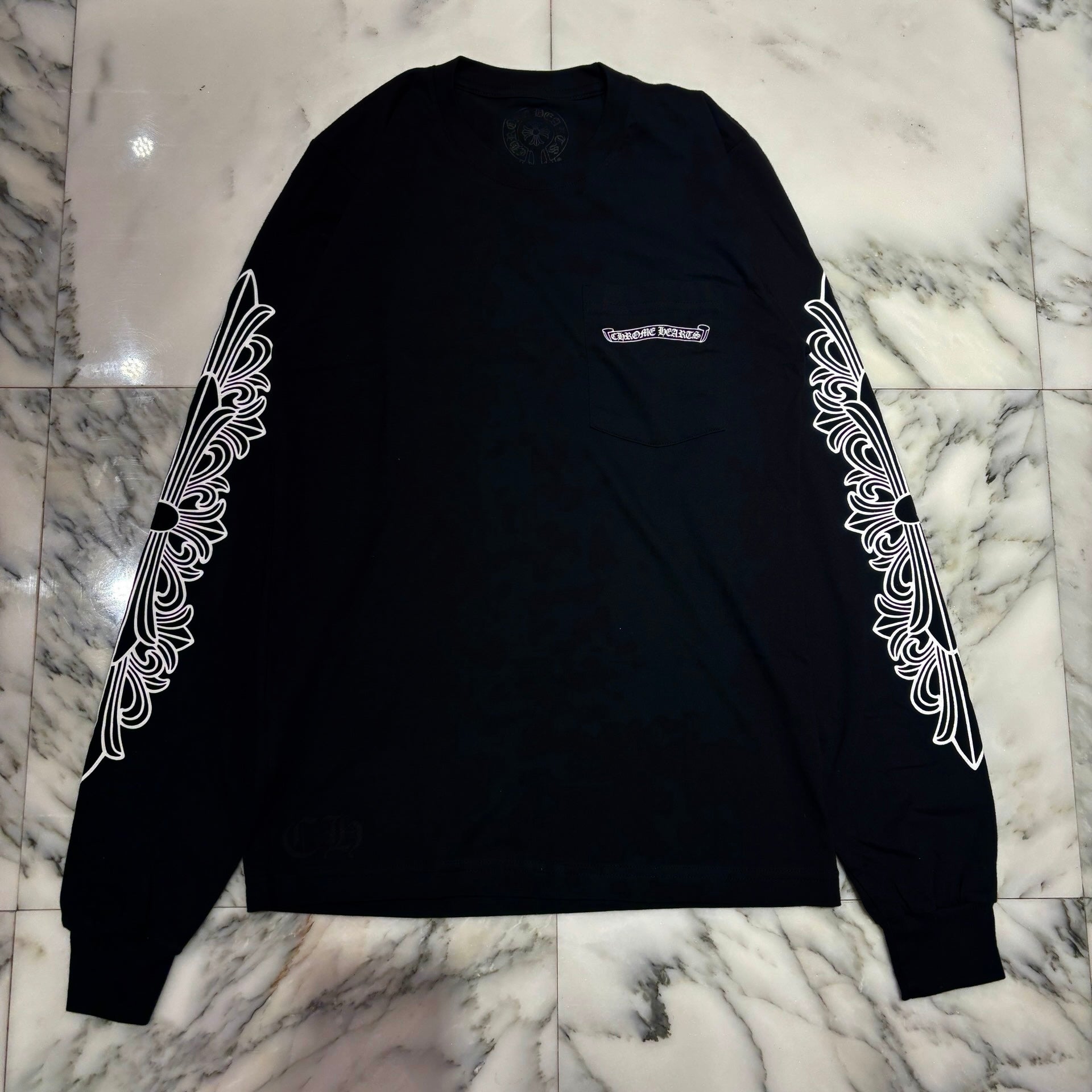 CHROME HEARTS × MATTY BOY ASPEN Limited Floral Cross Long Sleeve Tee Size L クロムハーツ × マッティボーイ アスペン限定 フローラルクロス ロングスリーブTシャツ サイズL