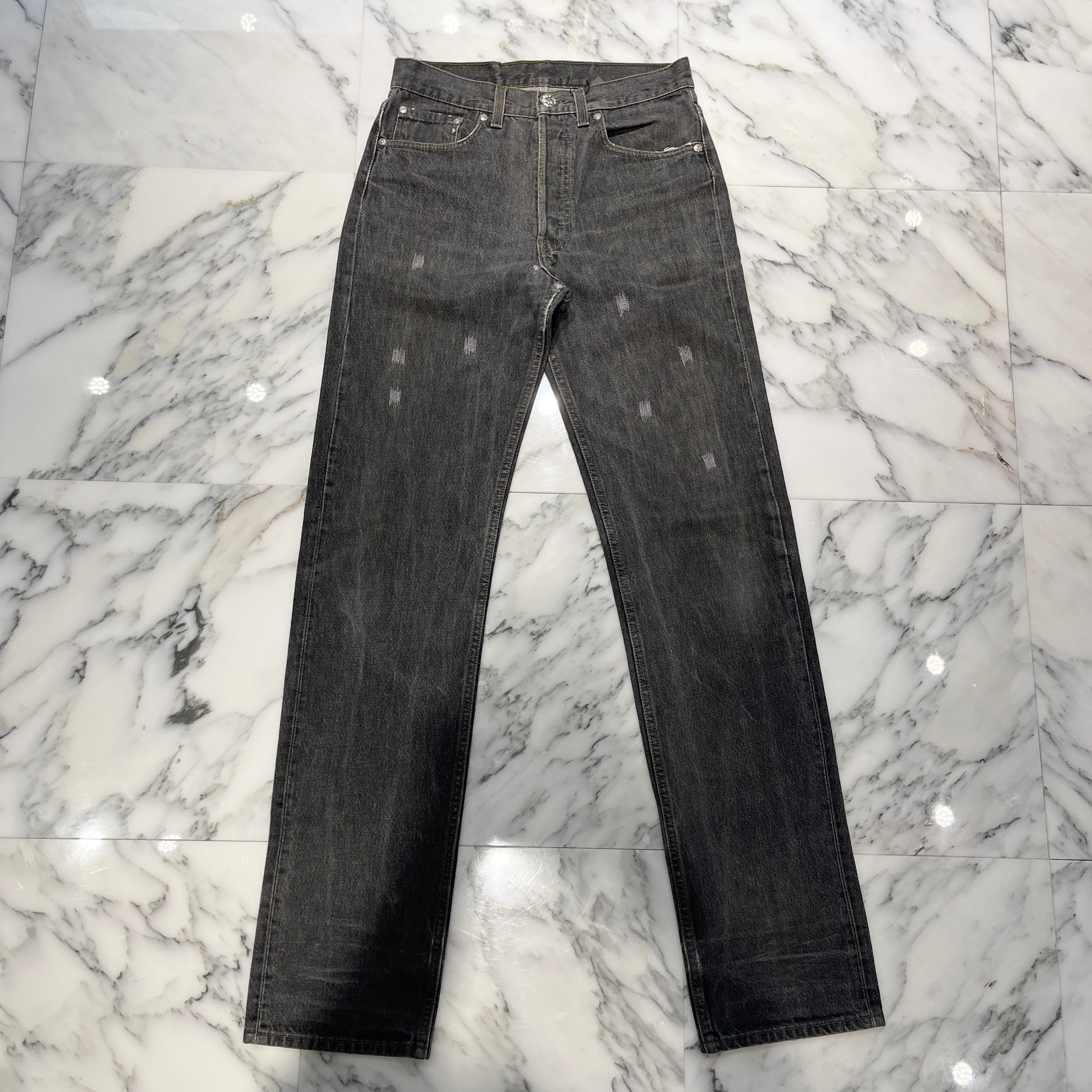 CHROME HEARTS × Levi's 501 VNTG Cross Ball Button Denim Pants Size 30 クロムハーツ × リーバイス 501 ヴィンテージ クロスボールボタン デニムパンツ ジーンズ サイズ30