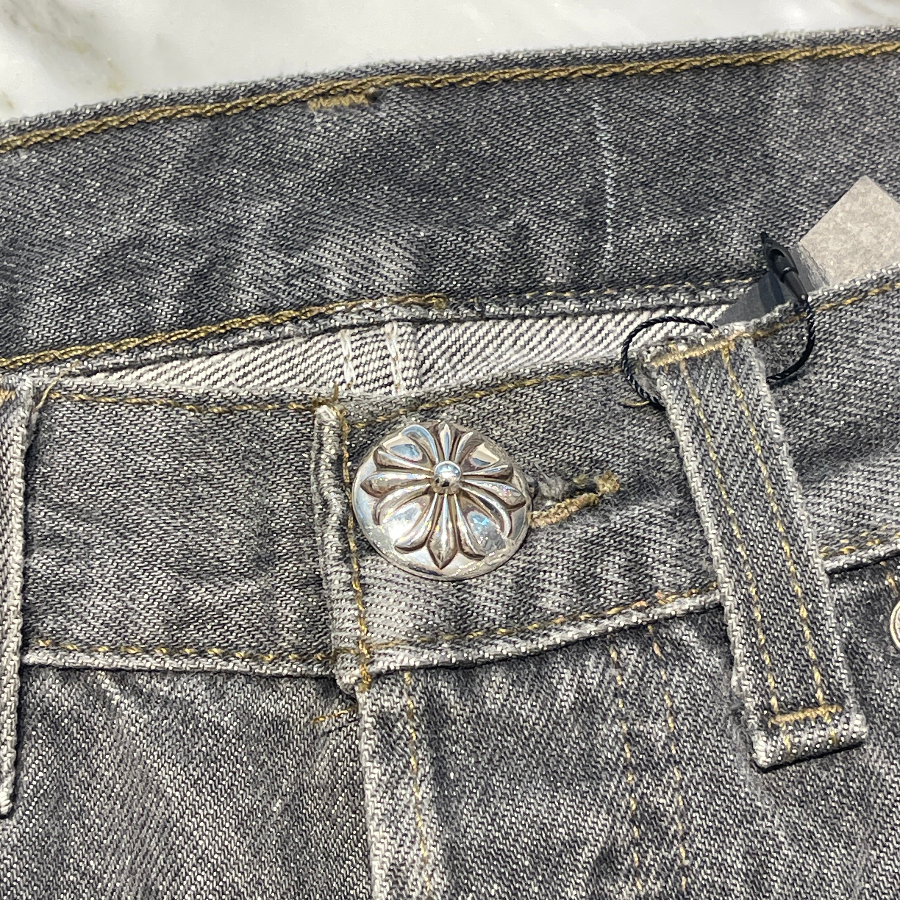 CHROME HEARTS × Levi's 501 VNTG Cross Ball Button Denim Pants Size 30 クロムハーツ × リーバイス 501 ヴィンテージ クロスボールボタン デニムパンツ ジーンズ サイズ30