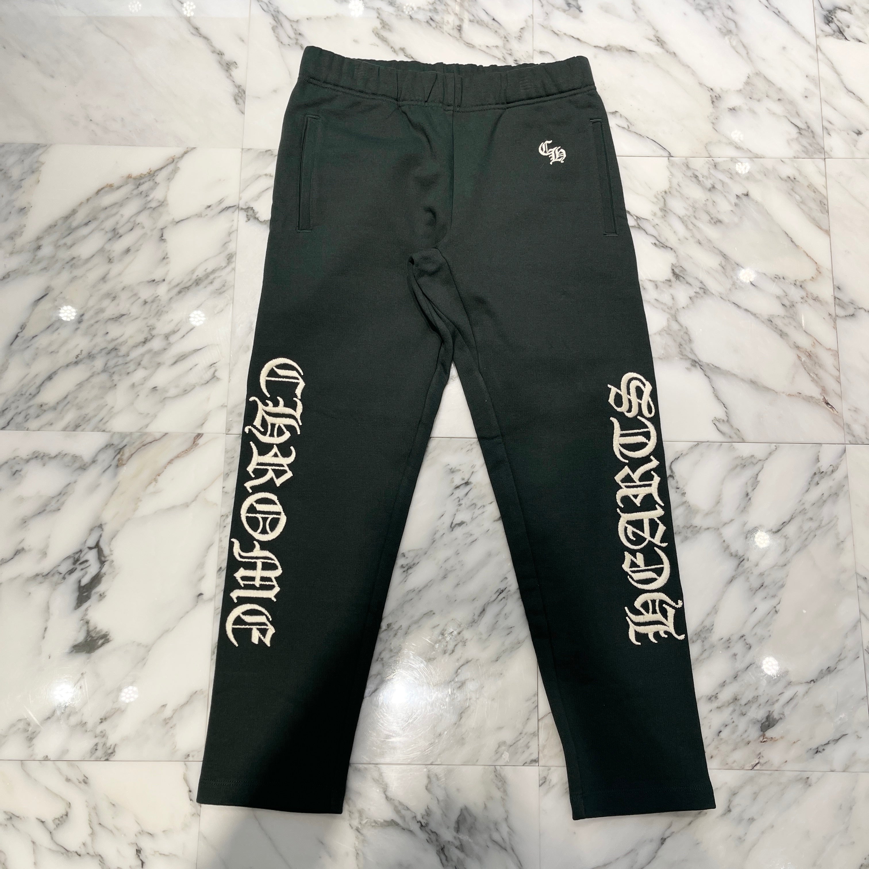 CHROME HEARTS SLO RIDE Logo Embroidery Sweat Long Pants Size S クロムハーツ スローライド ロゴ刺繍 スウェットロングパンツ サイズS