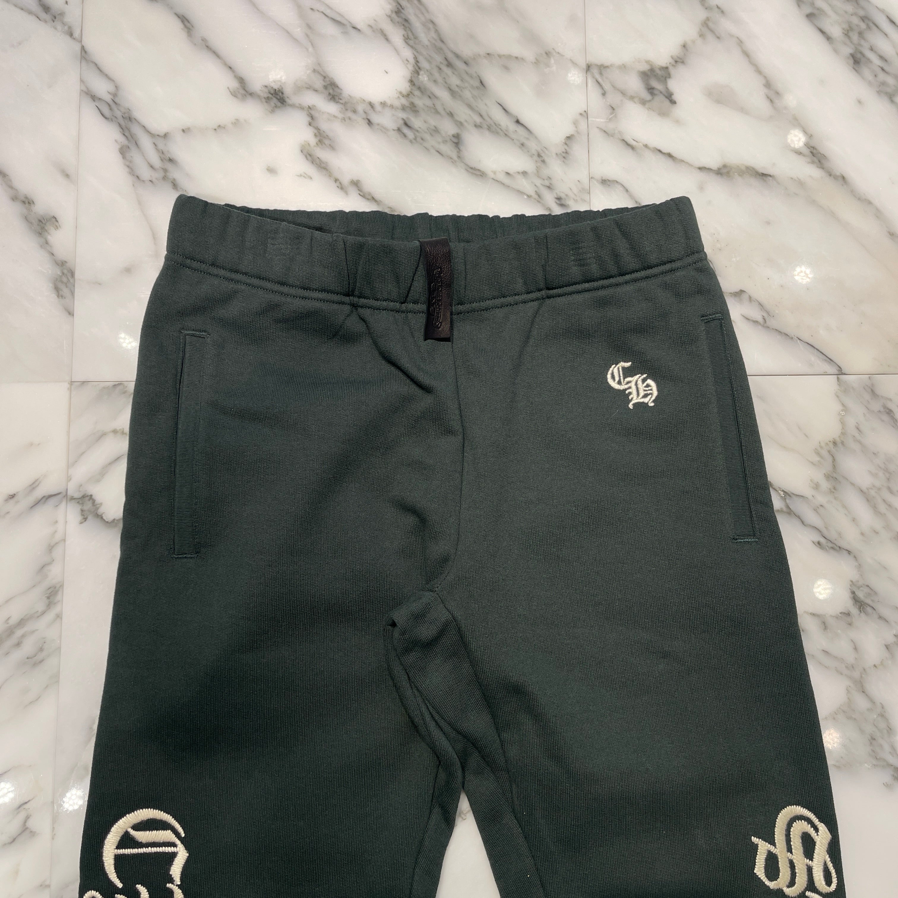 CHROME HEARTS SLO RIDE Logo Embroidery Sweat Long Pants Size S クロムハーツ スローライド ロゴ刺繍 スウェットロングパンツ サイズS