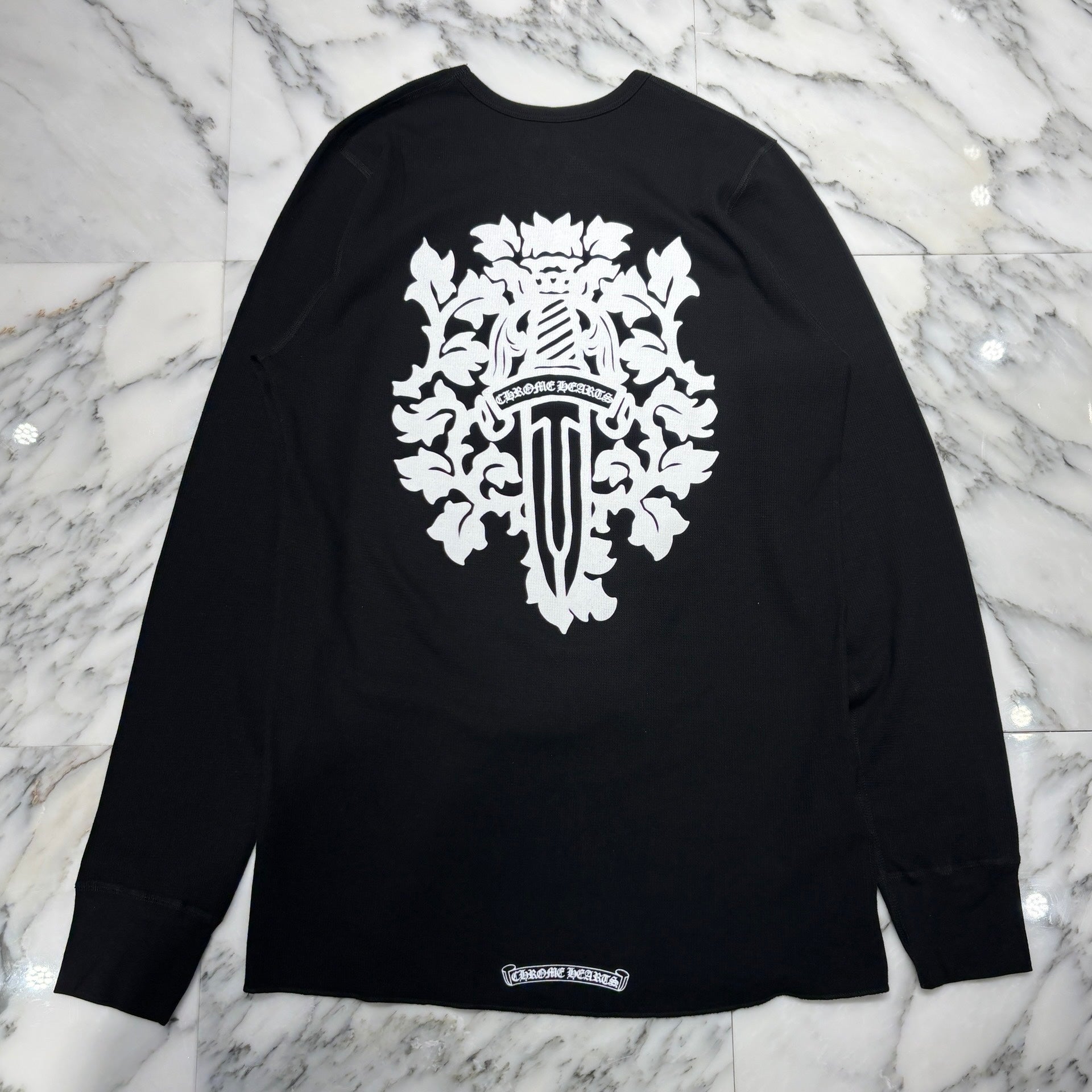 CHROME HEARTS 2025SS Vine Dagger Print Thermal Long Sleeve Tee Size M クロムハーツ ヴァインダガー プリント サーマル ロングスリーグ Tシャツ サイズM