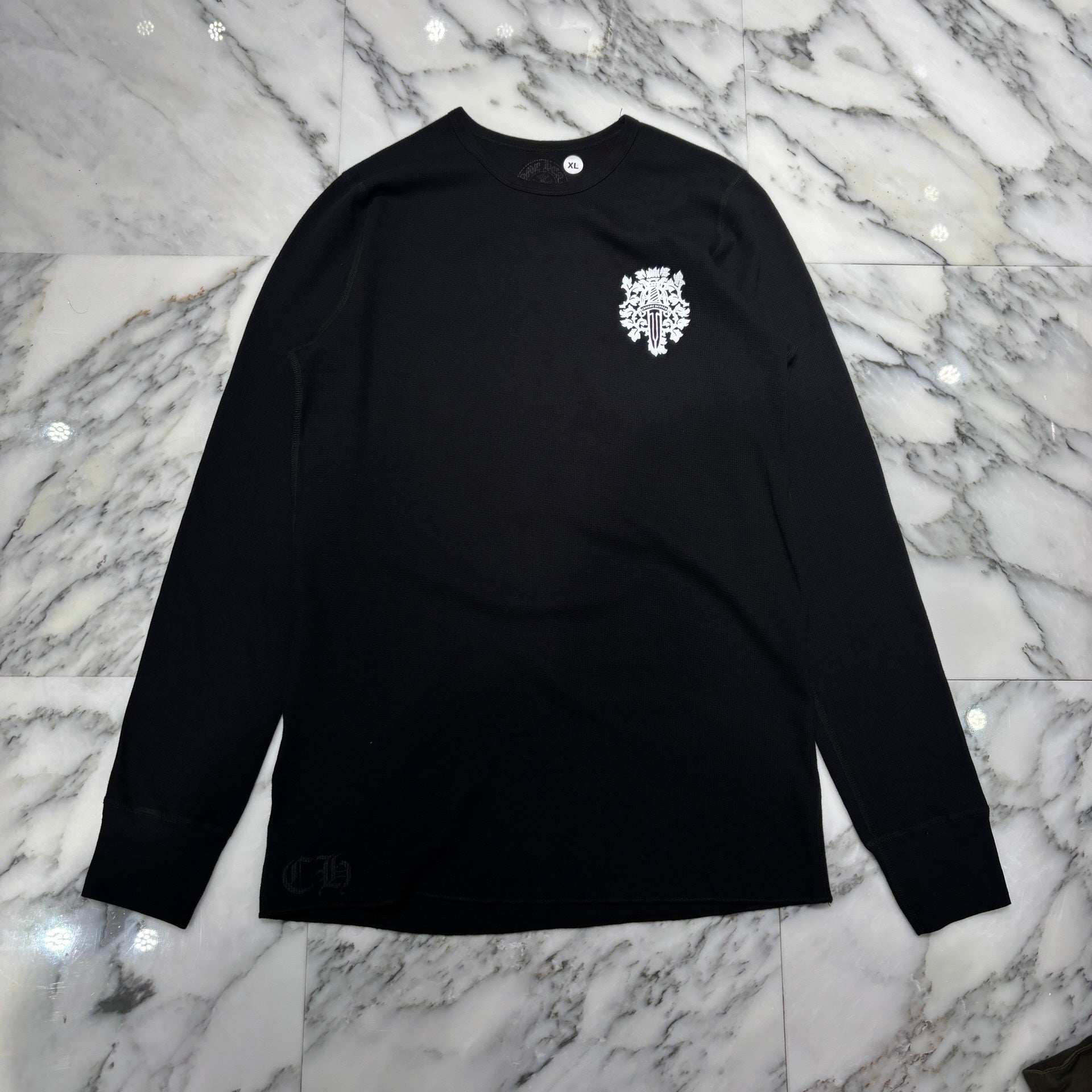 CHROME HEARTS 2025SS Vine Dagger Print Thermal Long Sleeve Tee Size M クロムハーツ ヴァインダガー プリント サーマル ロングスリーグ Tシャツ サイズM
