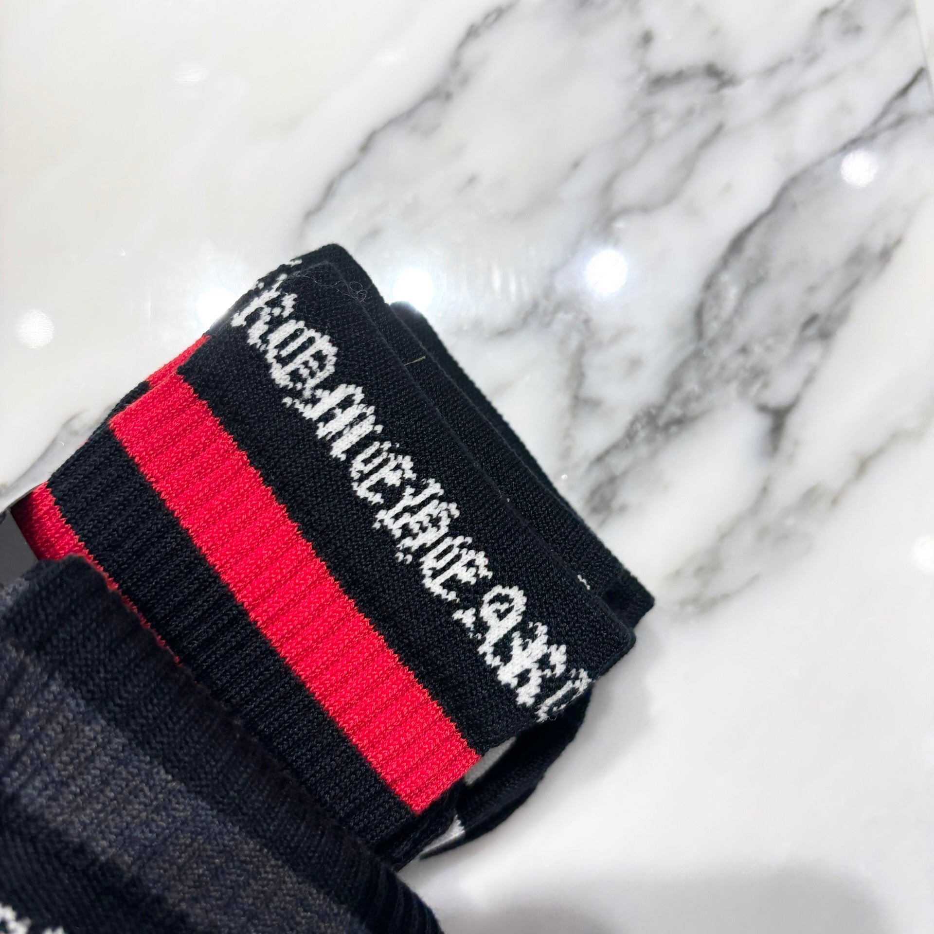 CHROME HEARTS CH Plus Border Socks Size M(25-27cm) クロムハーツ CHプラス ボーダーソックス サイズM(25-27cm)