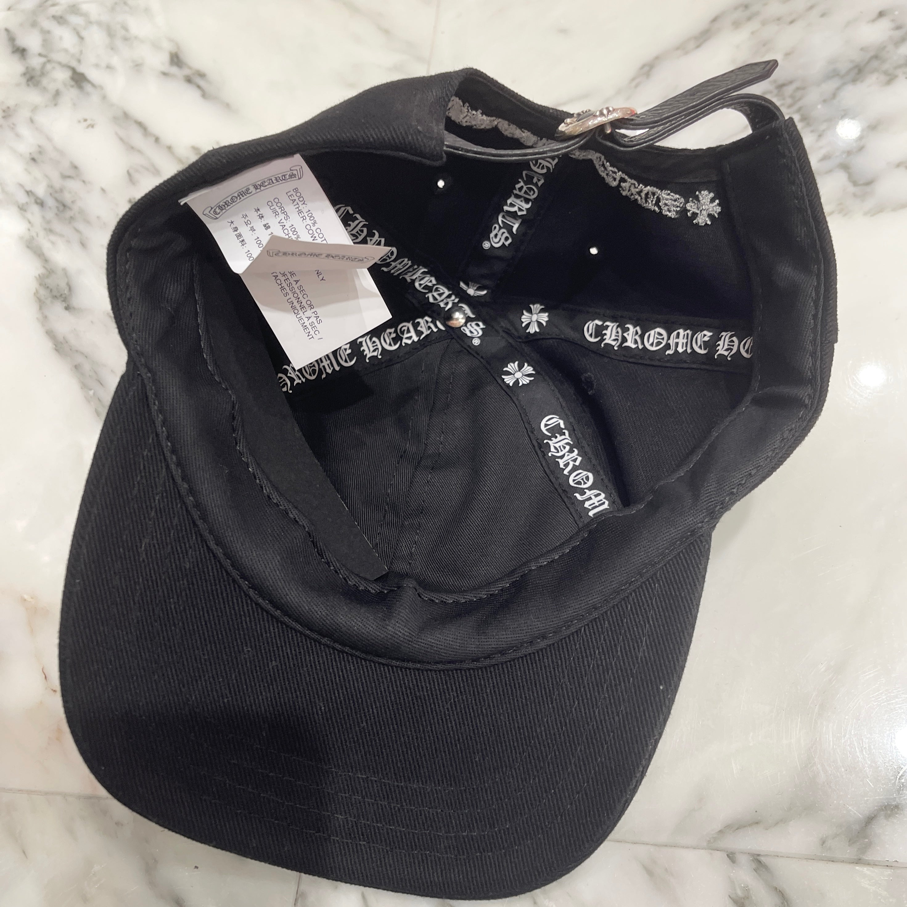 CHROME HEARTS × MATTY BOY Chomper Patch Leather Belt Trucker Cap Size ONE SIZE（53-60） クロムハーツ × マッティボーイ チョンパー パッチ レザーベルト トラッカーキャップ ONE SIZE（53-60）