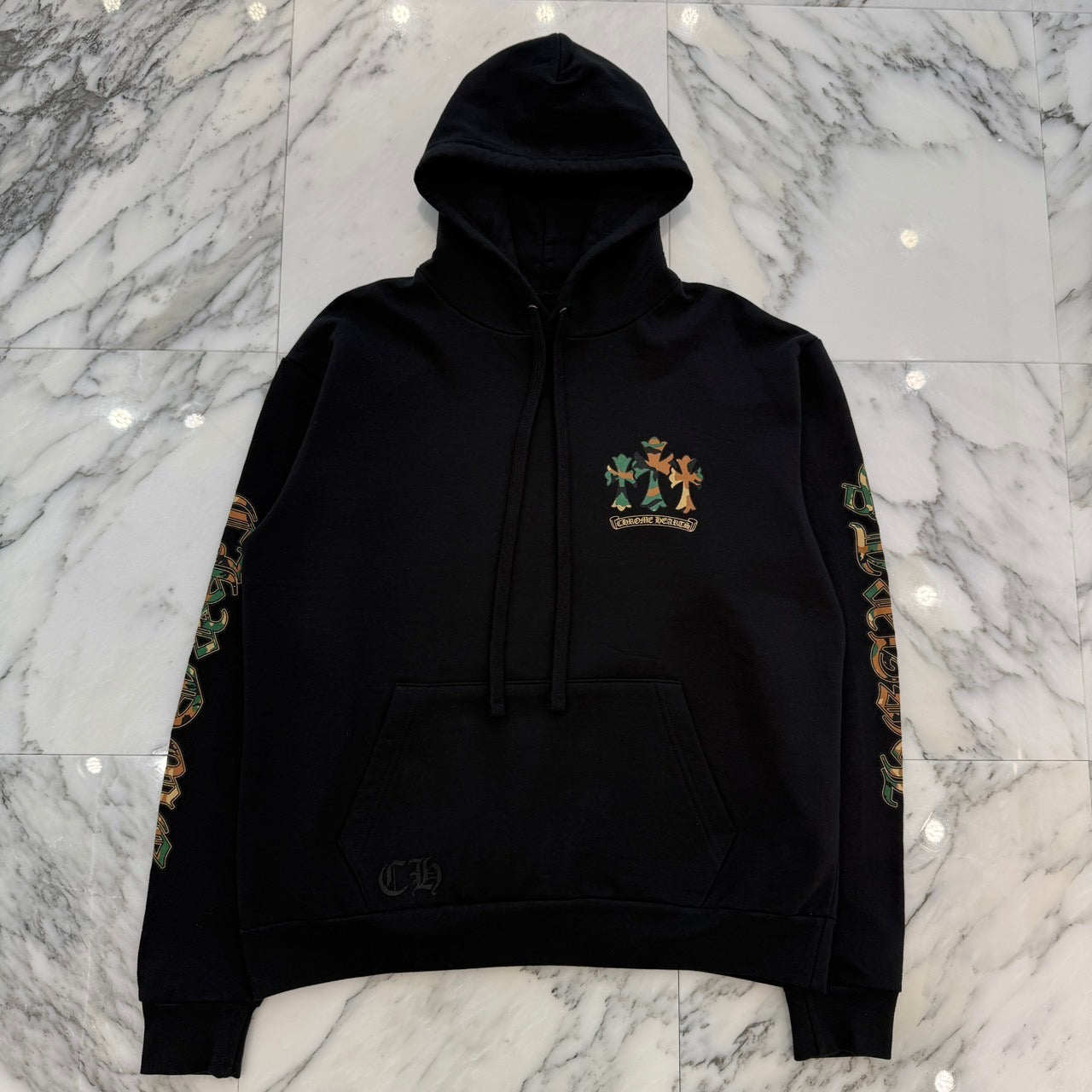 CHROME HEARTS Camo Horseshoe Pullover Hoodie Size S クロムハーツ カモ ホースシュープルオーバーフーディ サイズS