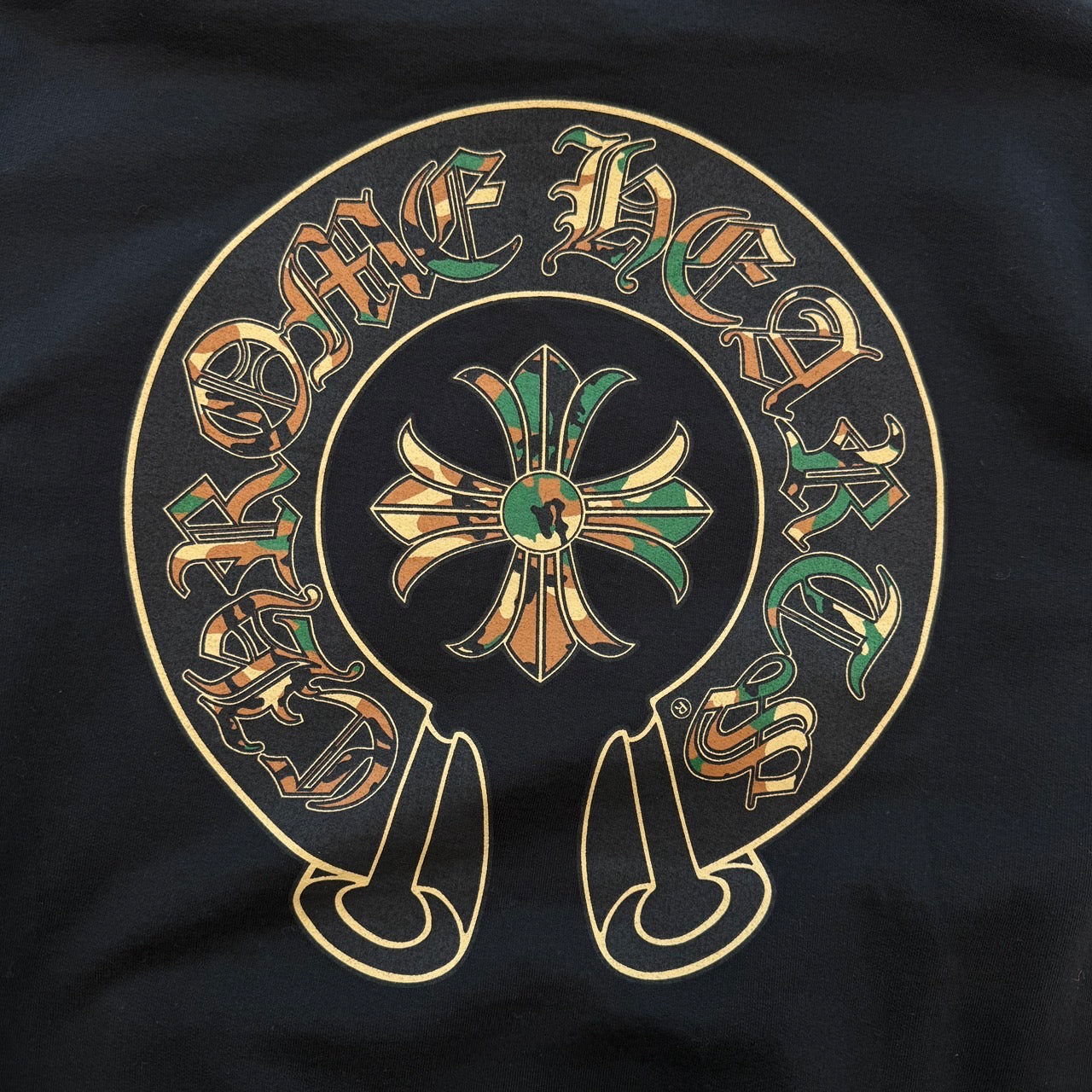 CHROME HEARTS Camo Horseshoe Pullover Hoodie Size XL クロムハーツ カモ ホースシュープルオーバーフーディ サイズXL