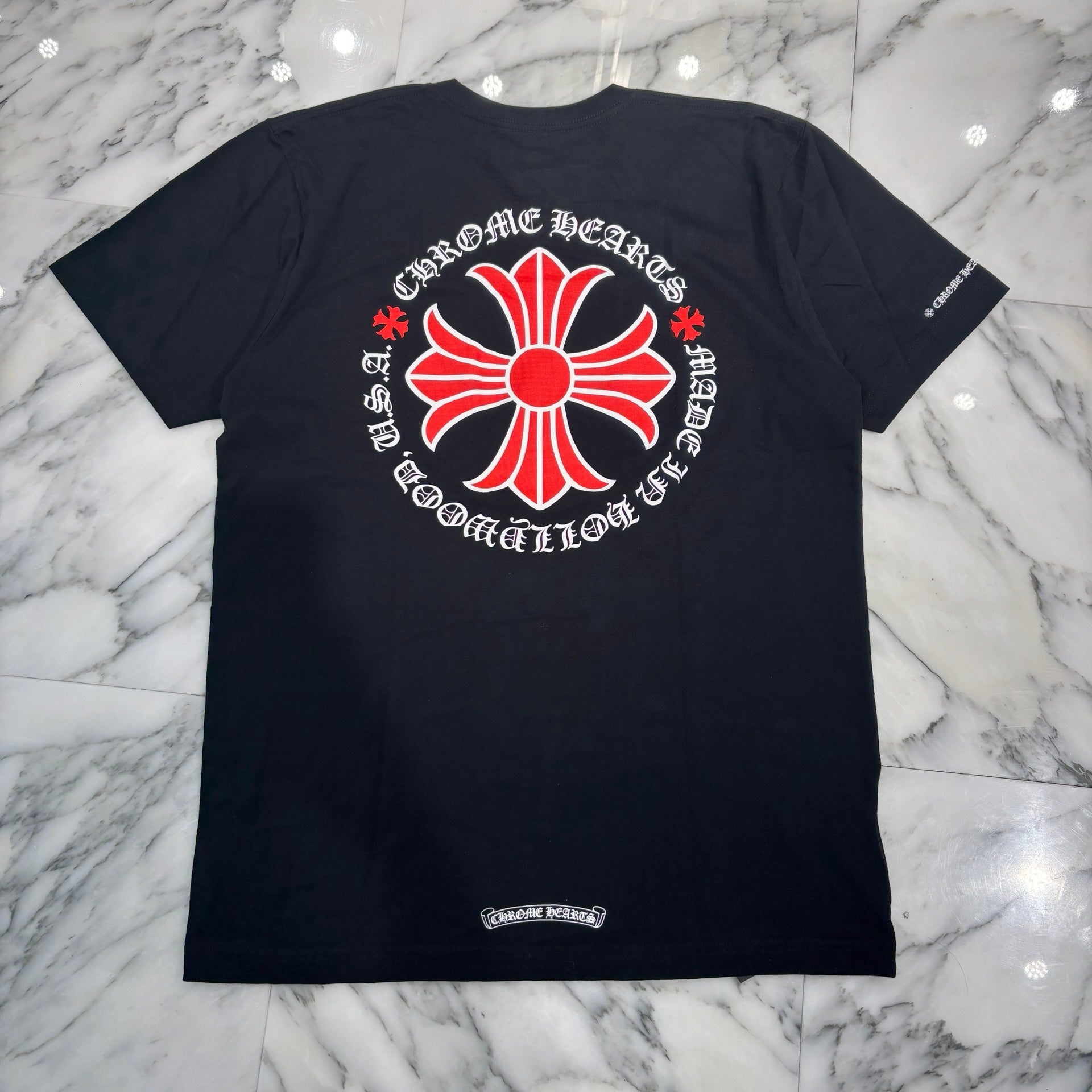 CHROME HEARTS Hollywood Limited Red CH Plus Horseshoe Tee Size L クロムハーツ ハリウッド限定 レッド CHプラス ホースシュー Tシャツ サイズL