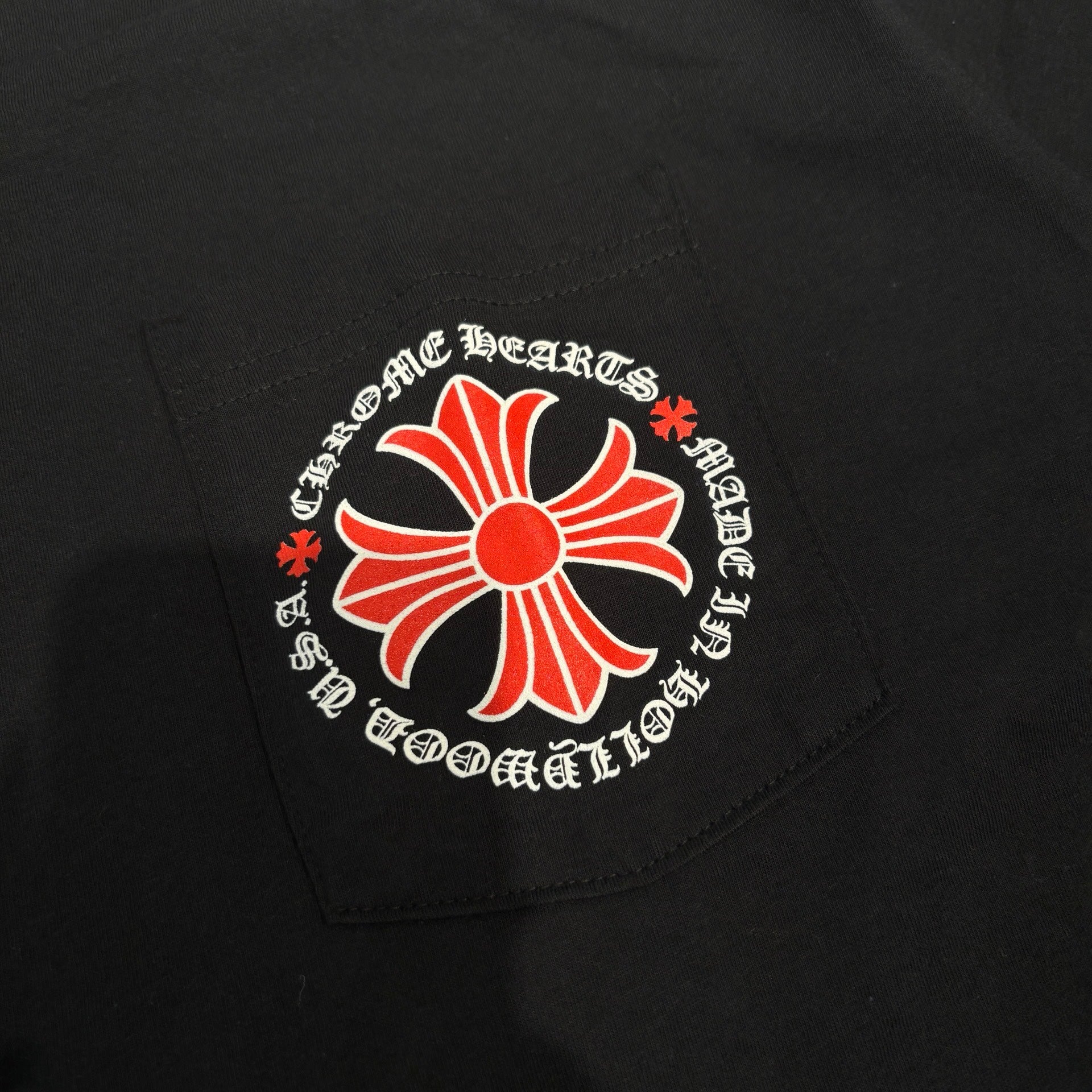 CHROME HEARTS Hollywood Limited Red CH Plus Horseshoe Tee Size L クロムハーツ ハリウッド限定 レッド CHプラス ホースシュー Tシャツ サイズL