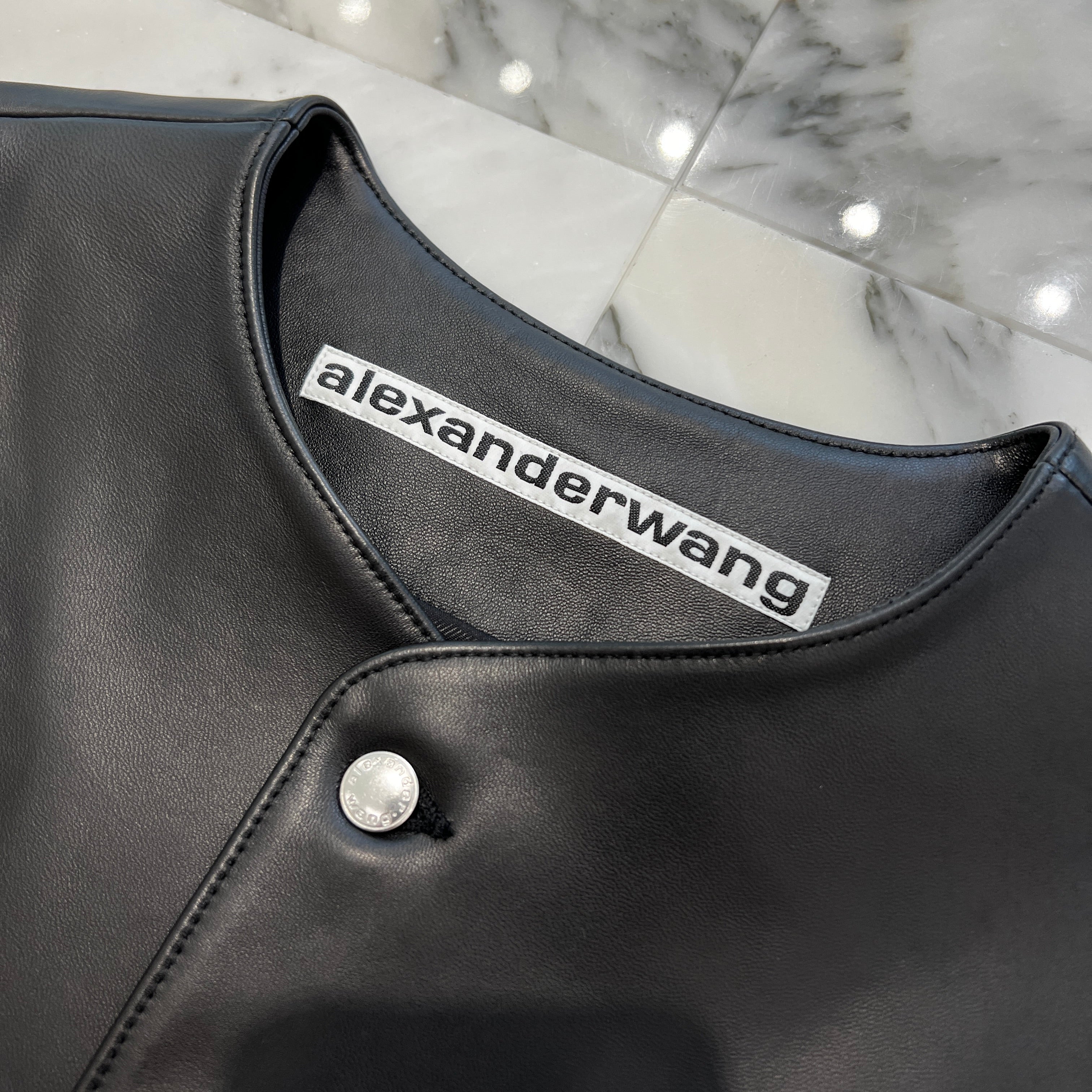 Alexander Wang Leather Motorbike Vest 6WC3232012 Size S アレキサンダー・ワン レザー モーターバイクベスト サイズS