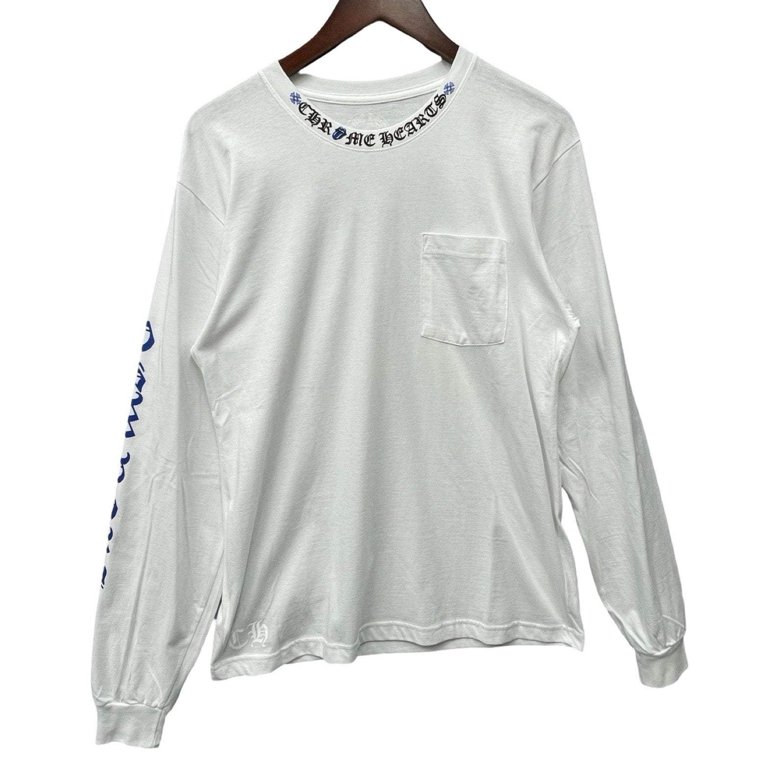 CHROME HEARTS×The Rolling Stones 2024SS Lip Tan Neck Logo Back Scroll L/S Tee Size L