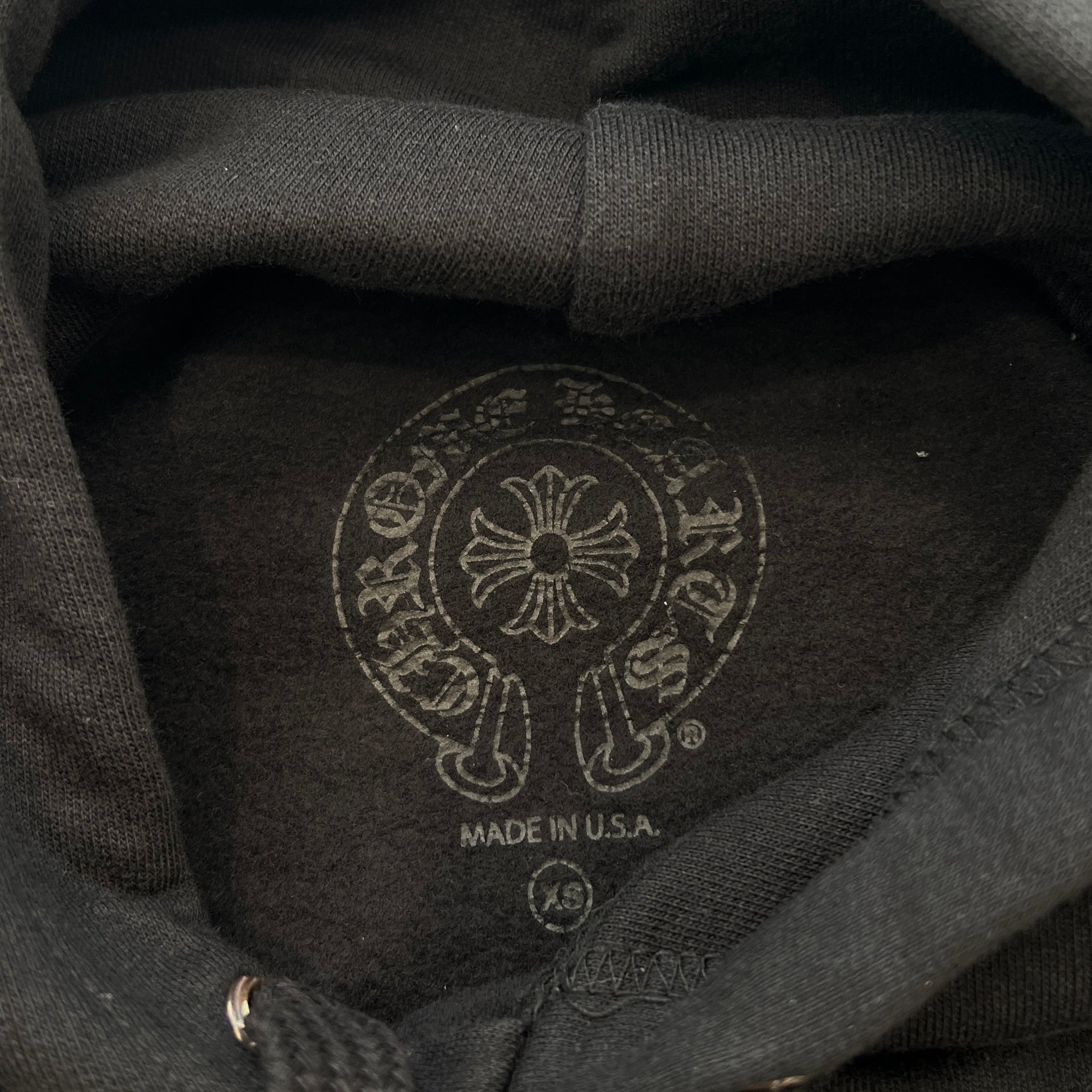 CHROME HEARTS 2025SS CANNES Limited Hooded "LOVE YOU" BS FLARE Horseshoe Pullover Hoodie Size XS クロムハーツ カンヌ限定 フーデッド "LOVE YOU" BSフレア ホースシュー プルオーバーフーディ サイズXS