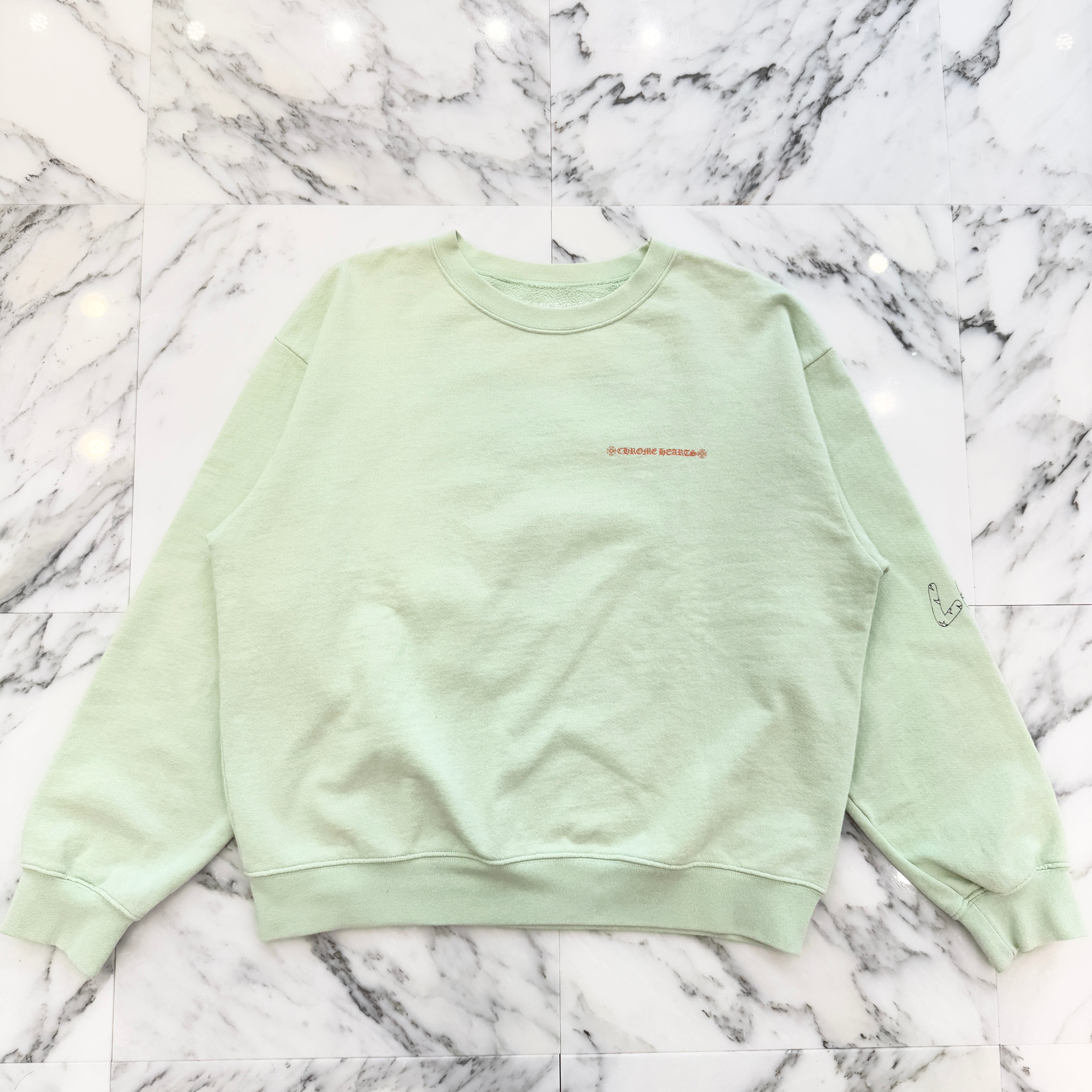 CHROME HEARTS × MATTY BOY PPO SEAFORM GRN Sweat Shirt Size L クロムハーツ × マッティボーイ PPO シーフォーム スウェットシャツ サイズ L