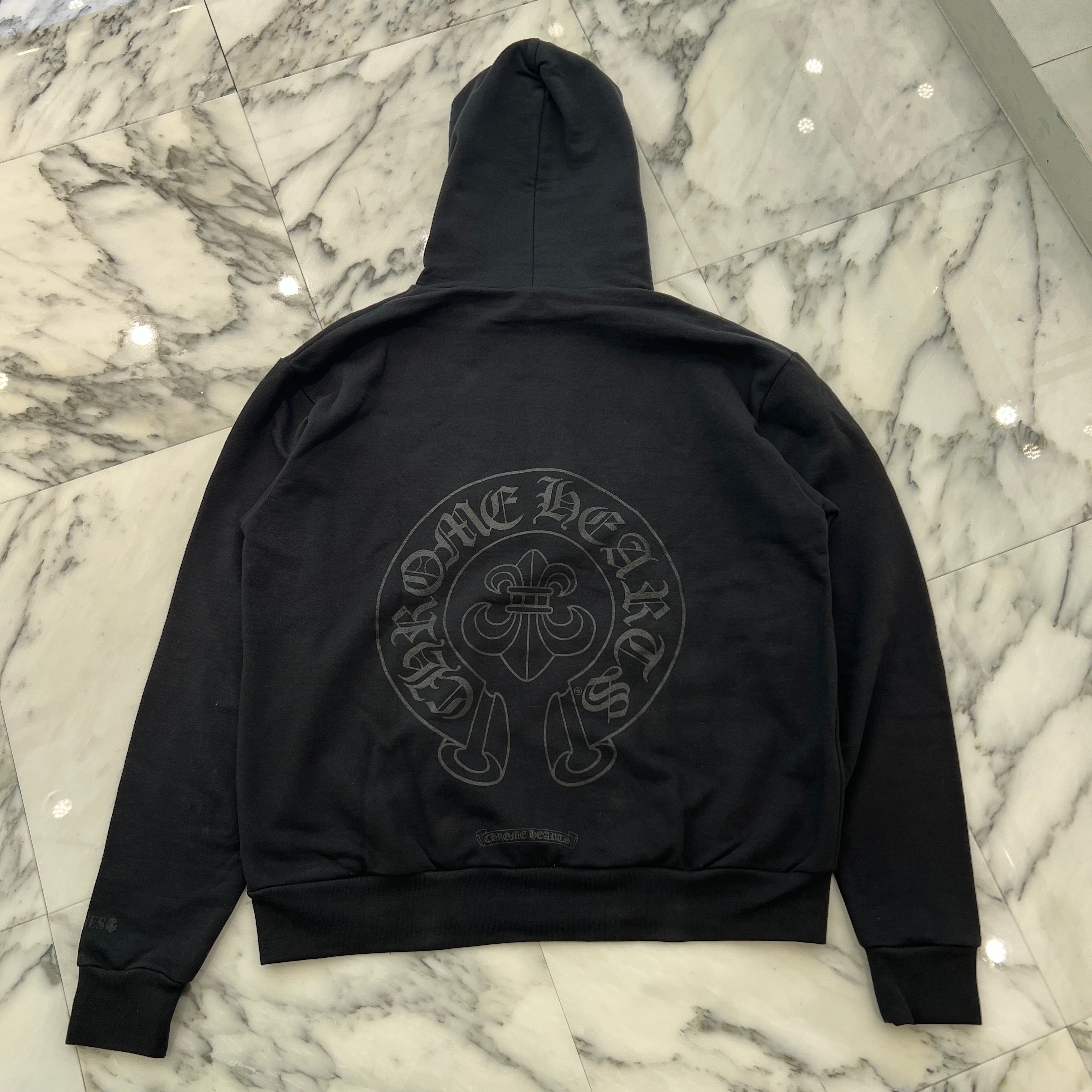 CHROME HEARTS 2025SS CANNES Limited Hooded "LOVE YOU" BS FLARE Horseshoe Pullover Hoodie Size XS クロムハーツ カンヌ限定 フーデッド "LOVE YOU" BSフレア ホースシュー プルオーバーフーディ サイズXS