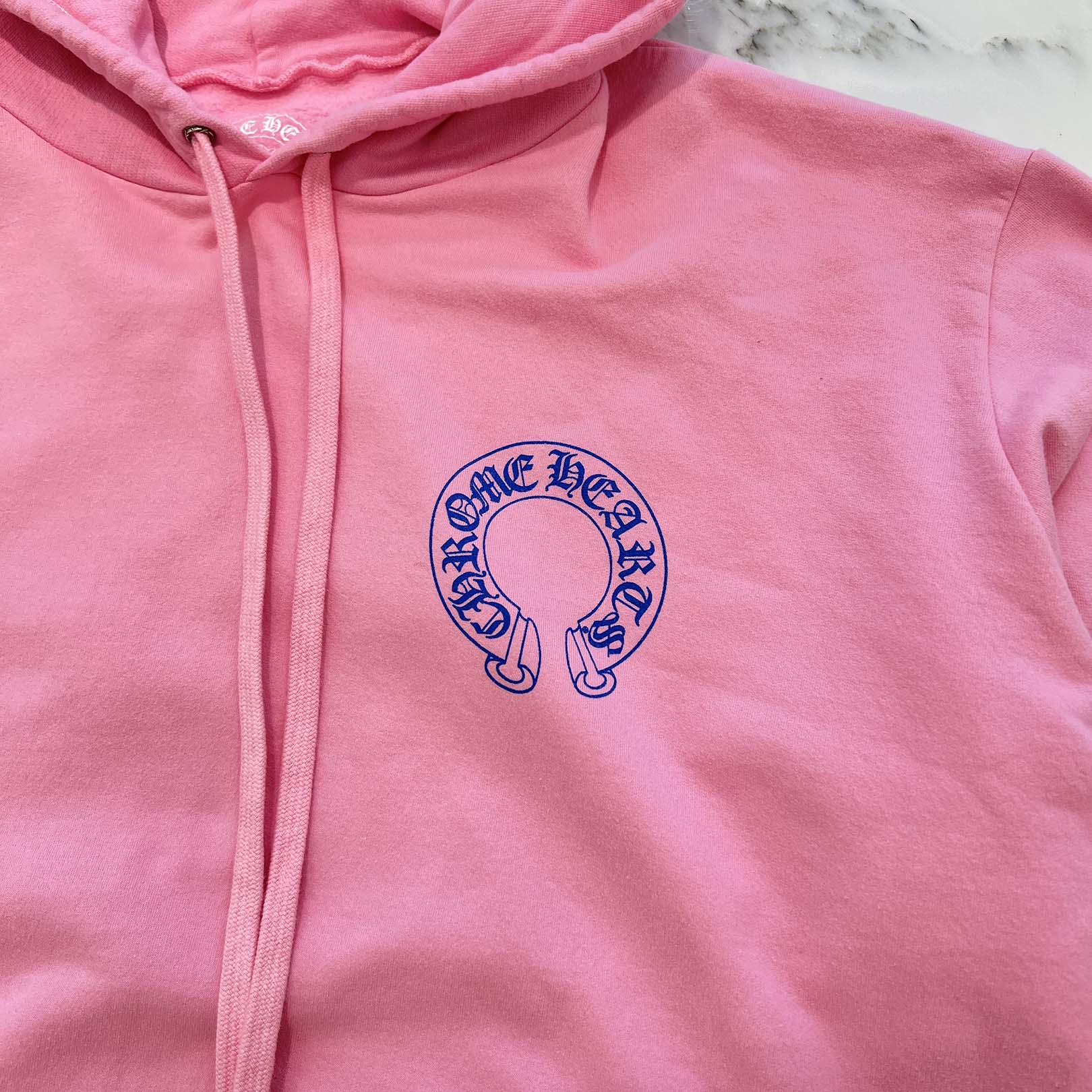 CHROME HEARTS NYC Limited Floral Cross Horseshoe Pullover Hoodie Size XXL クロムハーツ ニューヨーク限定 フローラルクロス ホースシュー プルオーバーフーディー サイズXXL