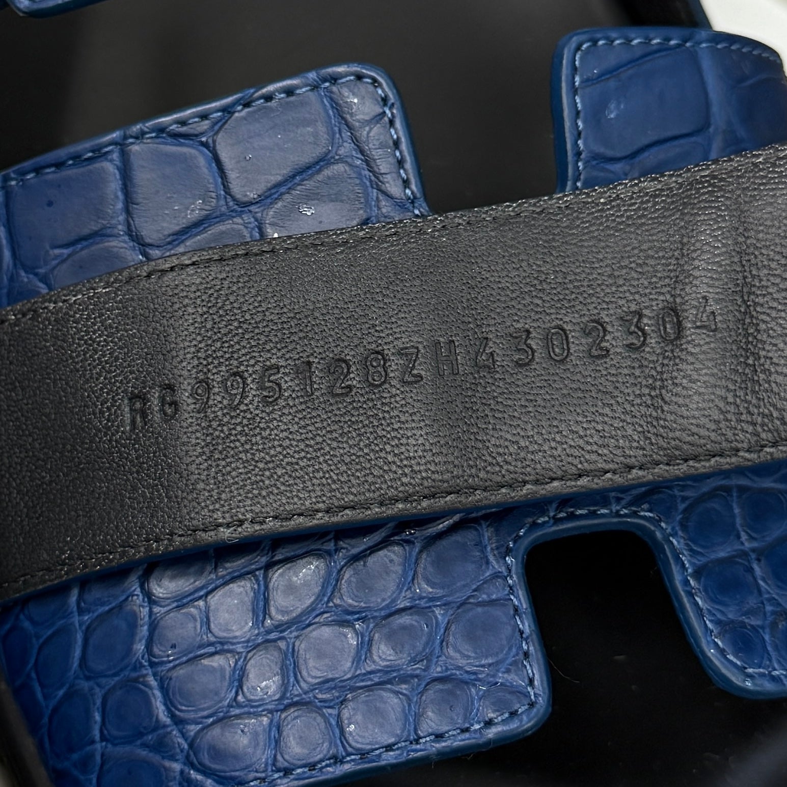 HERMES Alligator Leather Sandales "Femme Chypre" R刻印 Size 43 エルメス アリゲーターレザー サンダル "シプレ" サイズ43