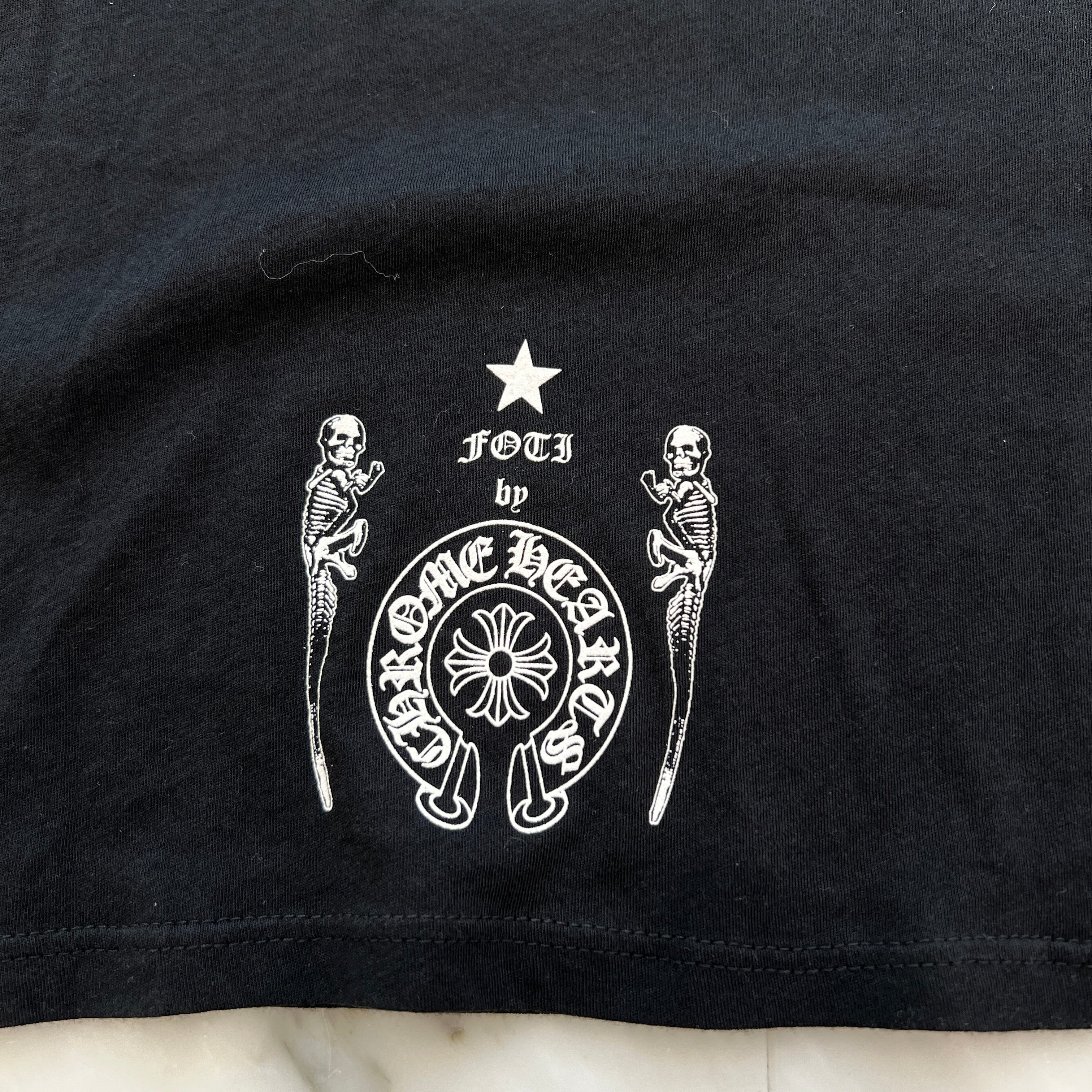 CHROME HEARTS FOTI COLL Horseshoe Print Tee Size M クロムハーツ フォティコル ホースシュー Tシャツ サイズM