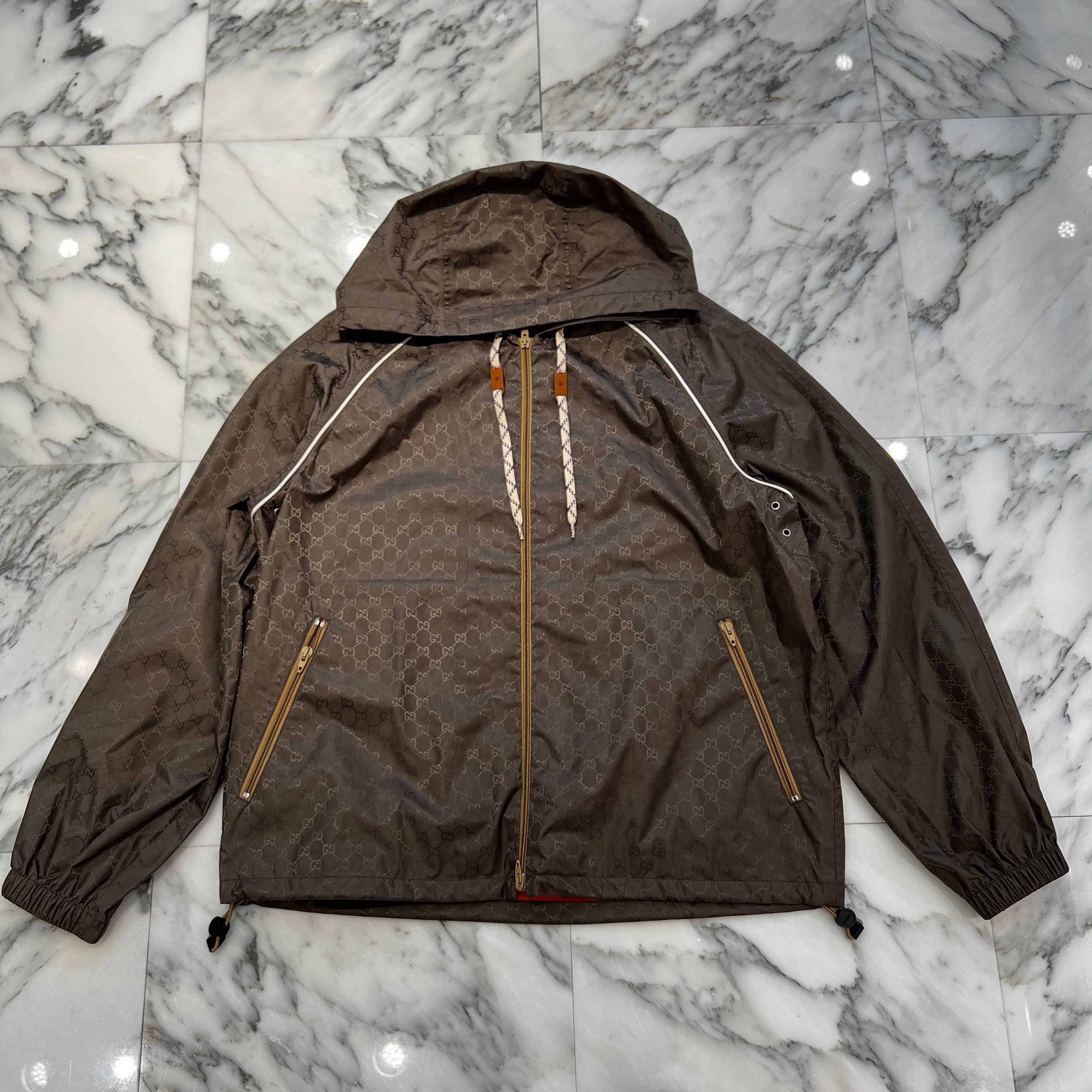 GUCCI 2023AW GG Fabric Zip Up Jacket 755546 Z8BJK 2079 Size 44 グッチ GG ファブリック ジップアップジャケット サイズ44