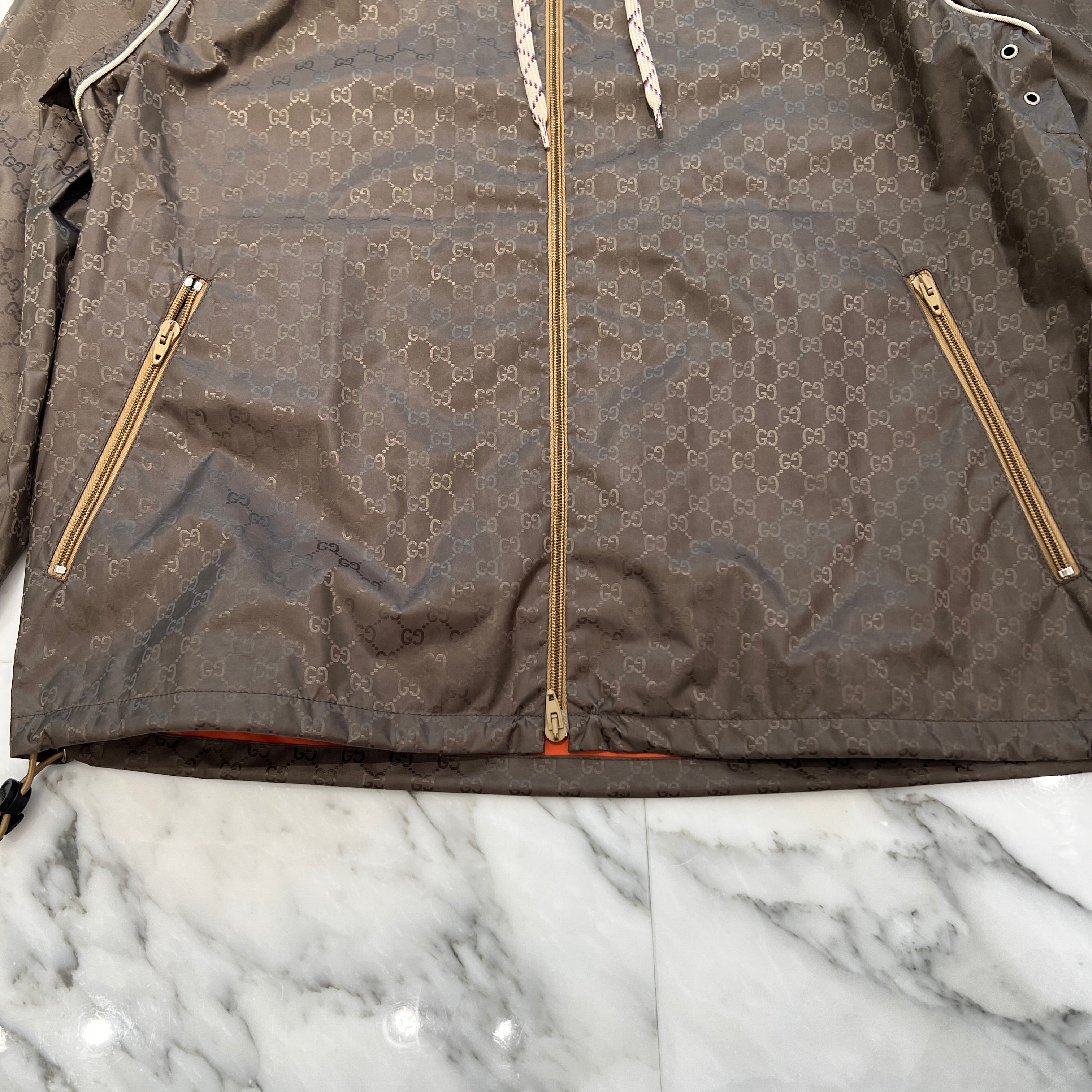 GUCCI 2023AW GG Fabric Zip Up Jacket 755546 Z8BJK 2079 Size 44 グッチ GG ファブリック ジップアップジャケット サイズ44