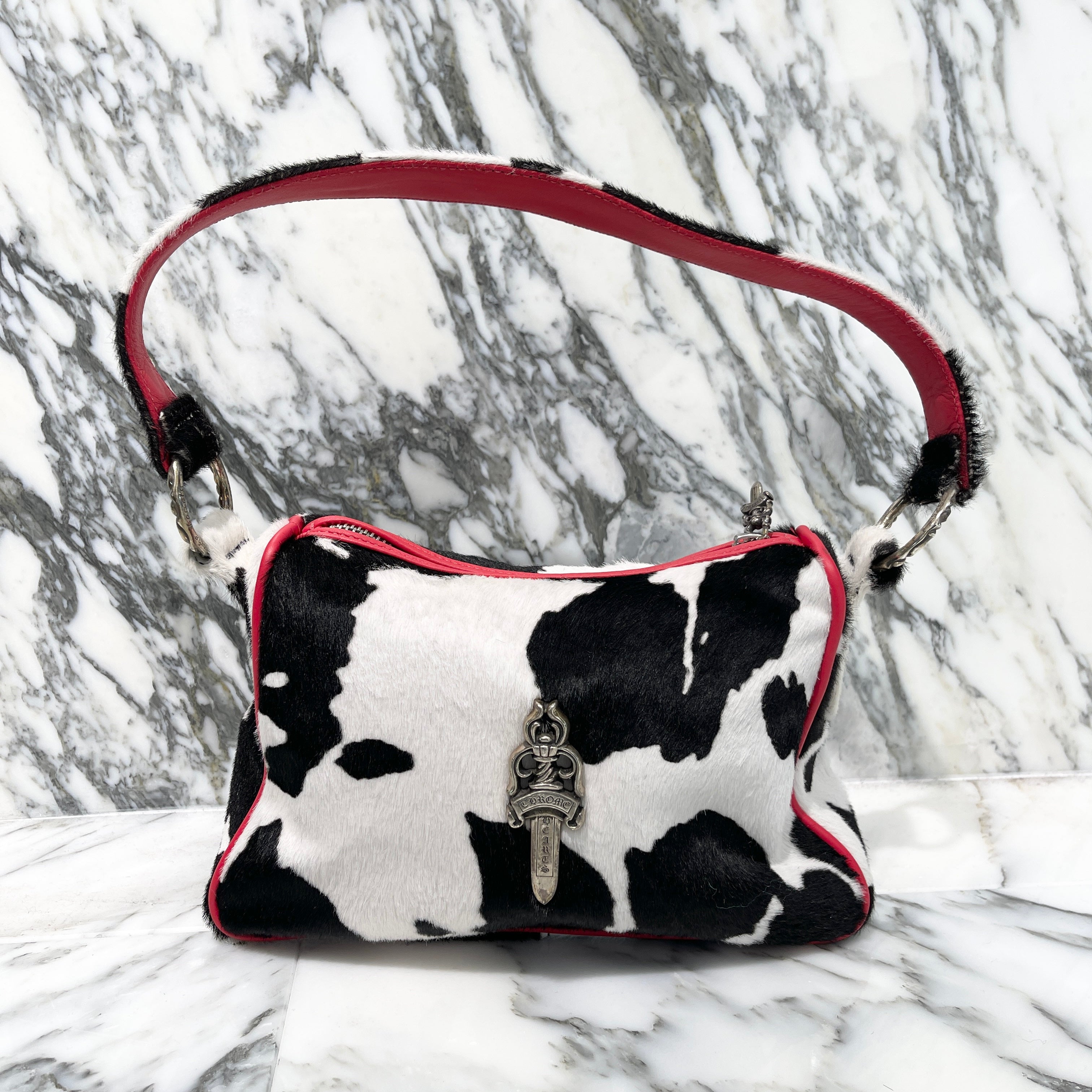 CHROME HEARTS CHICKEN NUGGET Harako Small Leather Shoulder Bag クロムハーツ チキンナゲット ハラコ スモール レザーショルダーバッグ