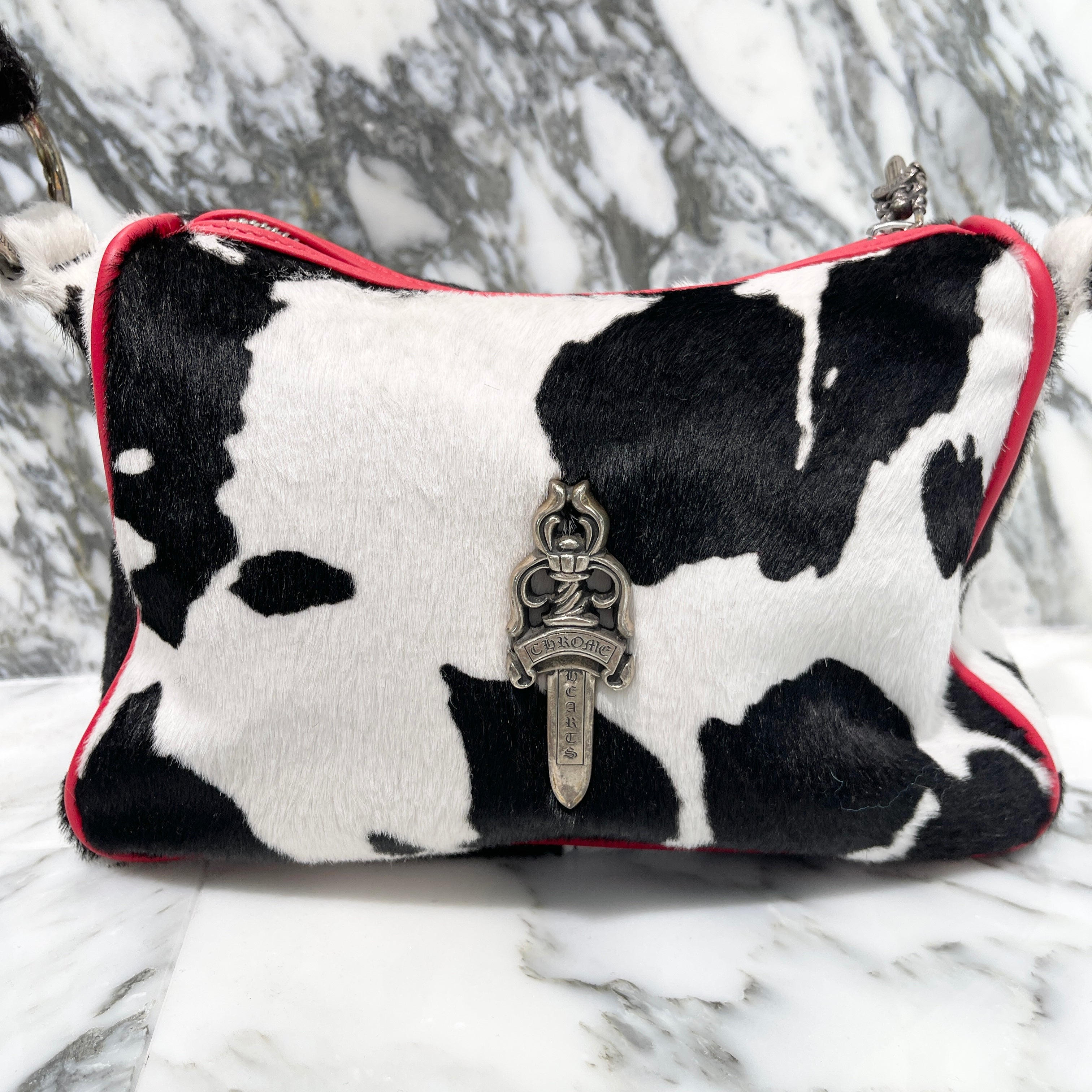 CHROME HEARTS CHICKEN NUGGET Harako Small Leather Shoulder Bag クロムハーツ チキンナゲット ハラコ スモール レザーショルダーバッグ