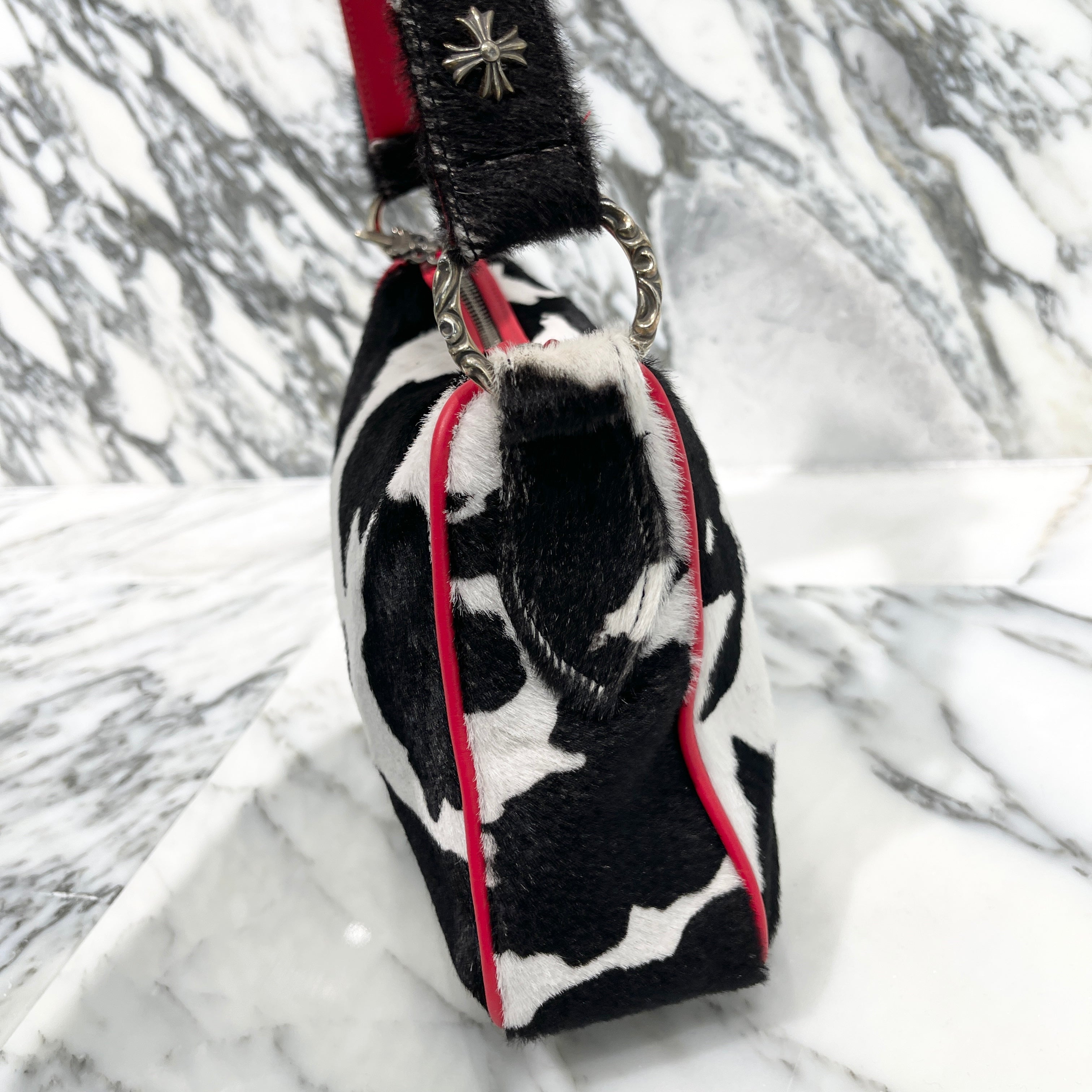 CHROME HEARTS CHICKEN NUGGET Harako Small Leather Shoulder Bag クロムハーツ チキンナゲット ハラコ スモール レザーショルダーバッグ